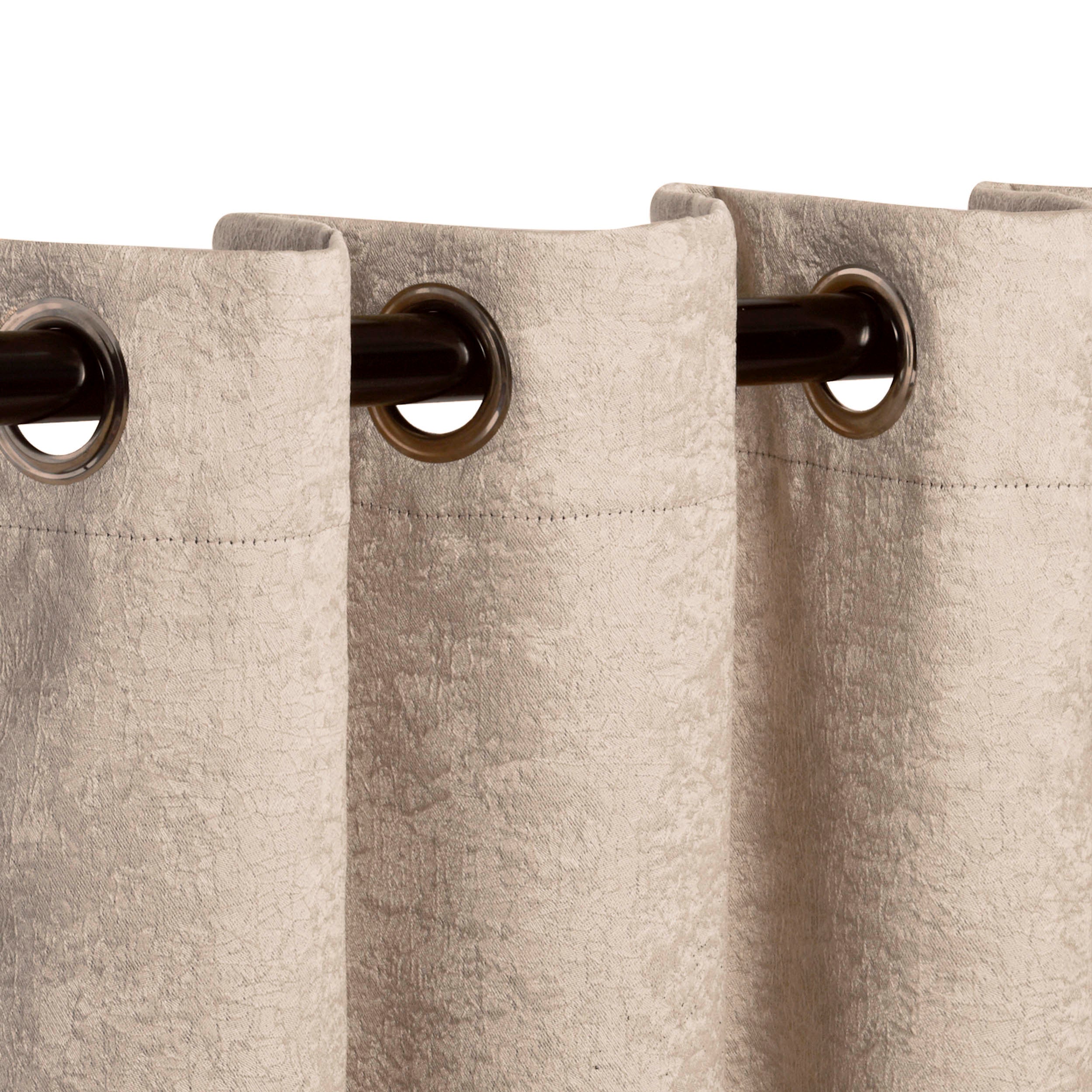 Blackout Curtains Set of 2 Panels - Senna Textured Window Drapes for Bedroom & Living Room, Noise Reducing & Thermal Insulated Room Darkening Curtains for Better Sleep