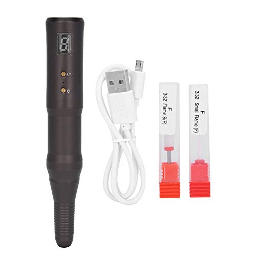 Professional Portable Electric Nail Drill Pen - Safe & Rechargeable Manicure Tool for Home & Salon Use (Gray) | Perfect for DIY Nail Art, Acrylics & Gel Extensions