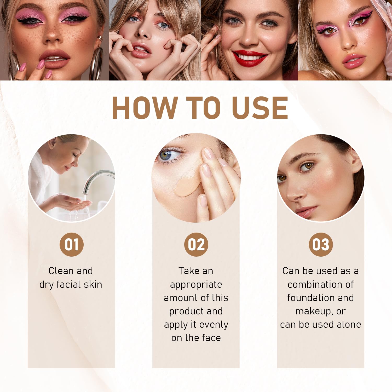 BB Blur Tinted Moisturizer SPF 30 - Natural Finish BB Cream with Broad Spectrum Sunscreen & Built-in Brush, 2PCS Set | Daily Wear, Makeup Base & Sun Protection for Flawless Skin