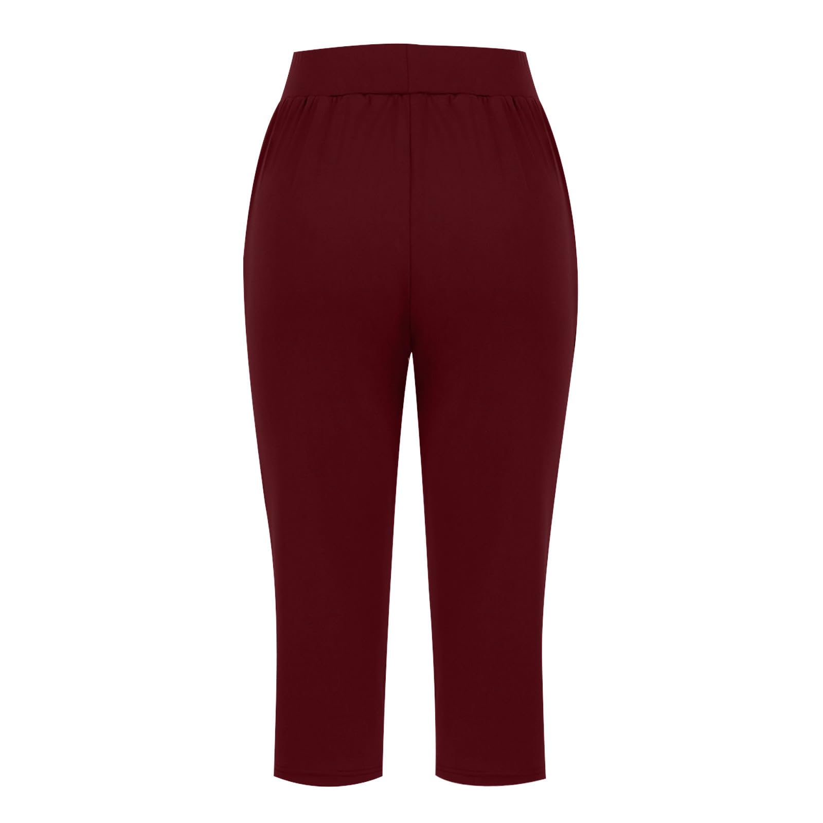 Women's Capri Yoga Pants - Soft Summer Workout Sweatpants with Pockets | Comfy Lounge & Sleep Pajama Pants for Home, Gym, and Outdoor Activities
