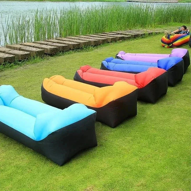 Inflatable Lounger Air Sofa Chair - Portable Outdoor Couch for Camping, Beach, Picnics & Travel | Lightweight & Compact for Easy Carry | Perfect for Relaxing in Backyard, Park or Poolside