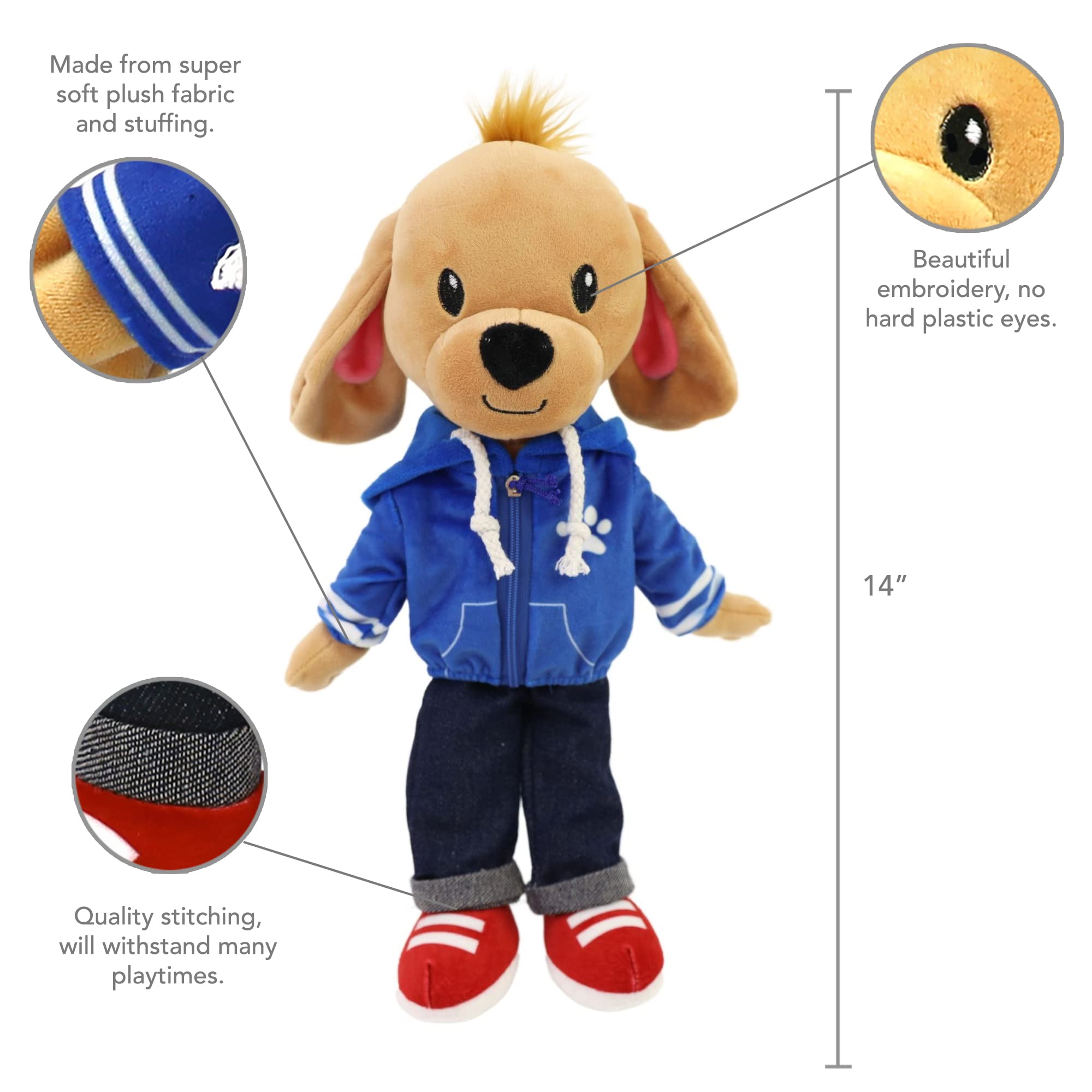 Eimmie Plushible Rag Doll Dog - 14