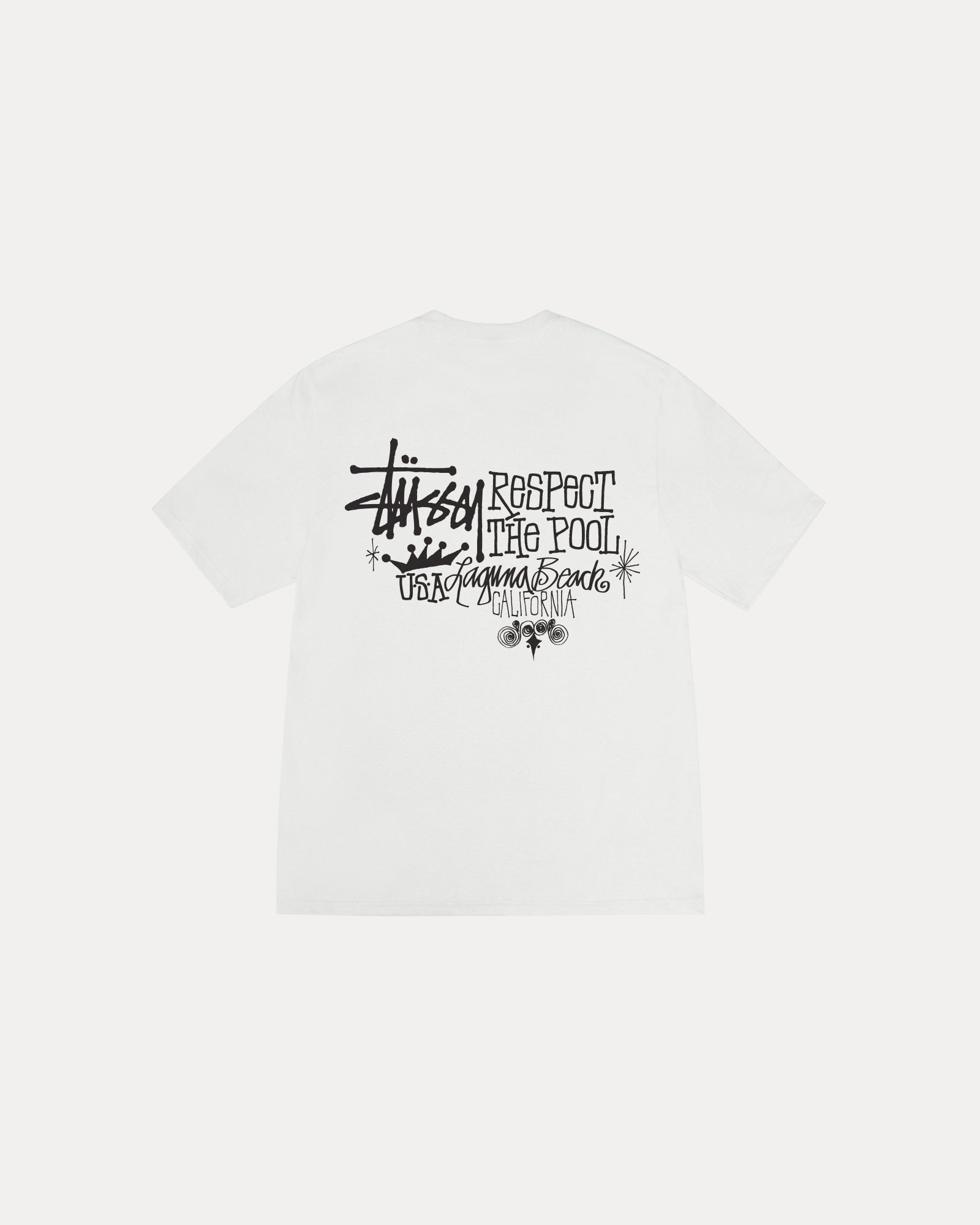 Respect The Pool Tee - Soft Pigment Dyed Cotton T-Shirt for Men - Perfect for Beach, Pool Parties & Summer Outings