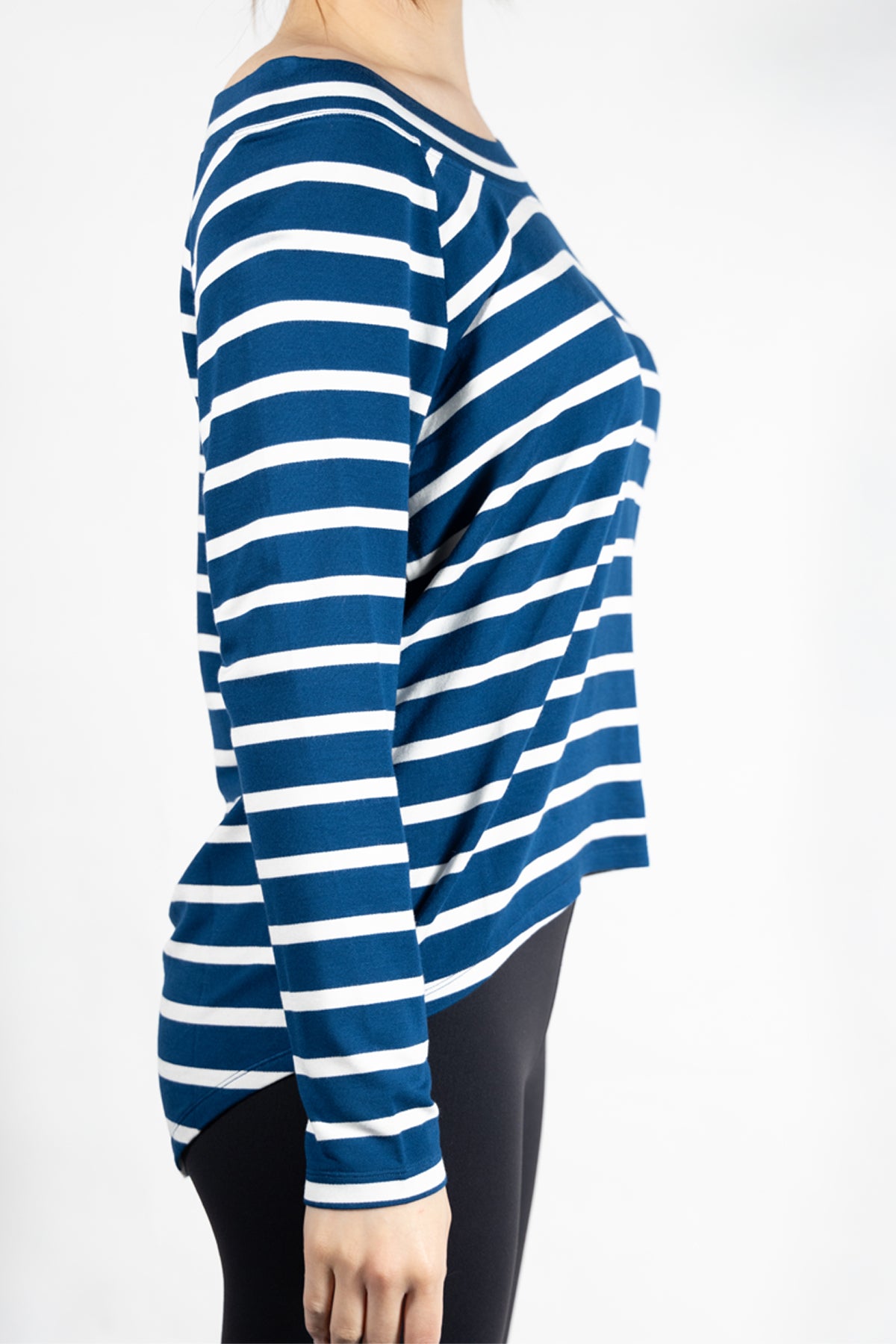 Luciana Striped Wide Collar Long Sleeve Blouse for Women - Elegant Office Wear & Casual Outfits | Perfect for Work, Dates & Special Occasions