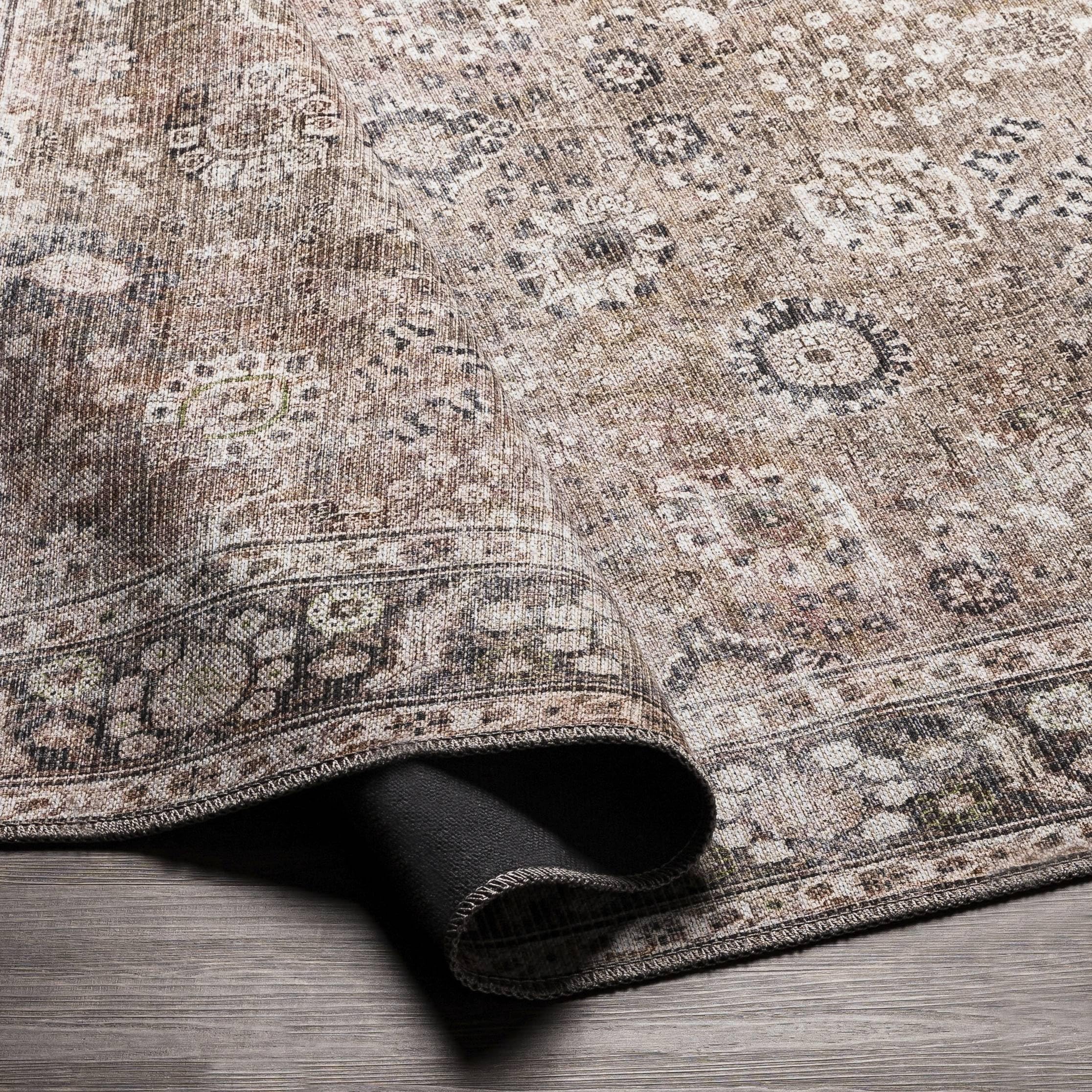 Mark&Day Machine Washable 3x10 Runner Rug - Traditional Brown & Cream Striped Hallway Carpet for Kitchen, Bedroom, Living Room | Non-Slip Long Beach Design (2'7