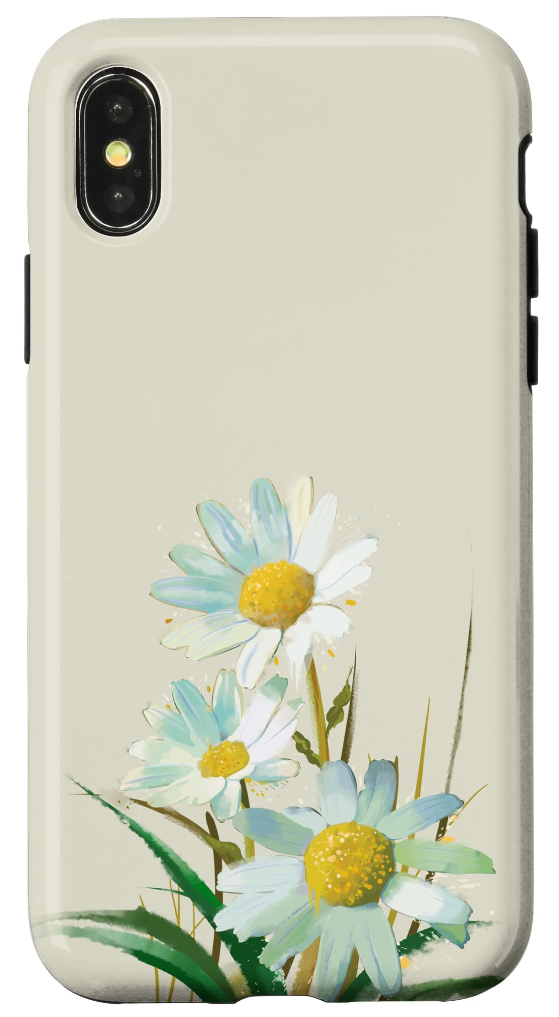 iPhone X/XS Daisy Flower Phone Case - Floral Pattern Protective Cover for Women & Girls | Perfect for Everyday Use, Travel & Gift Giving