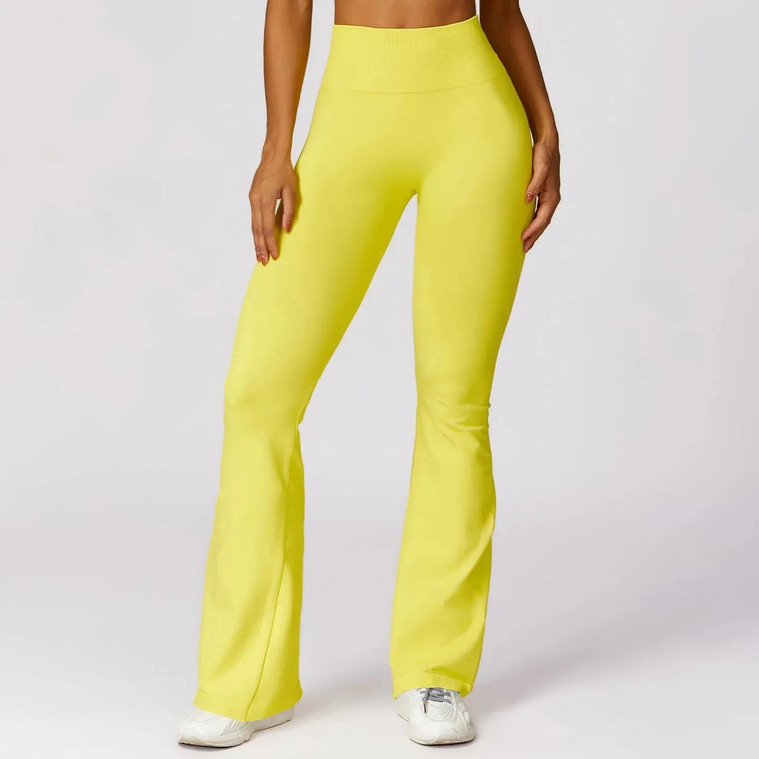 Seamless Flared Leggings for Women - High Waist Yoga Pants, Scrunch Butt Workout Leggings, Gym Dance Fitness Clothing | Perfect for Yoga, Pilates, Running & Casual Wear