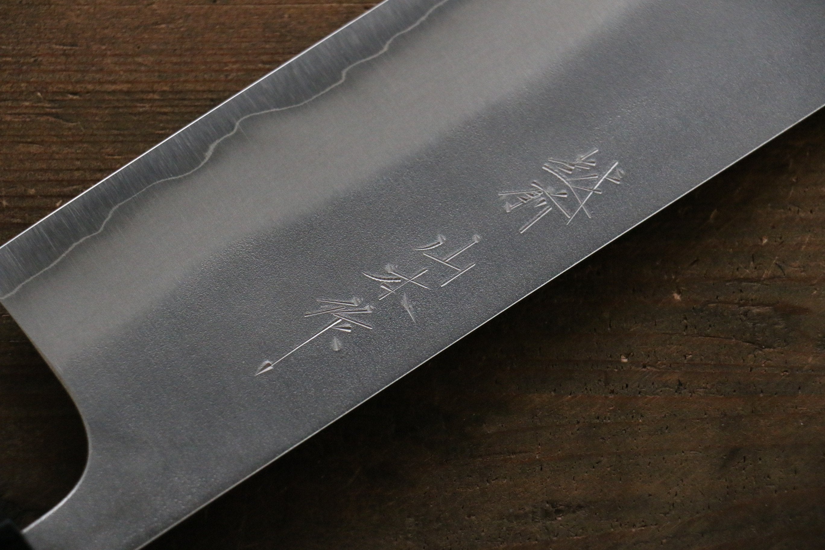 Nao Yamamoto Nashiji Nakiri Knife 165mm - Japanese Silver Steel No.3 Blade with Walnut Handle - Perfect for Vegetable Chopping, Slicing & Food Prep