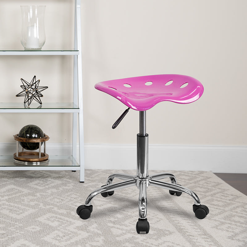 Vibrant Apple Green Tractor Seat & Chrome Stool - Retro Diner Style Bar Stool for Kitchen, Cafe, and Home Decor