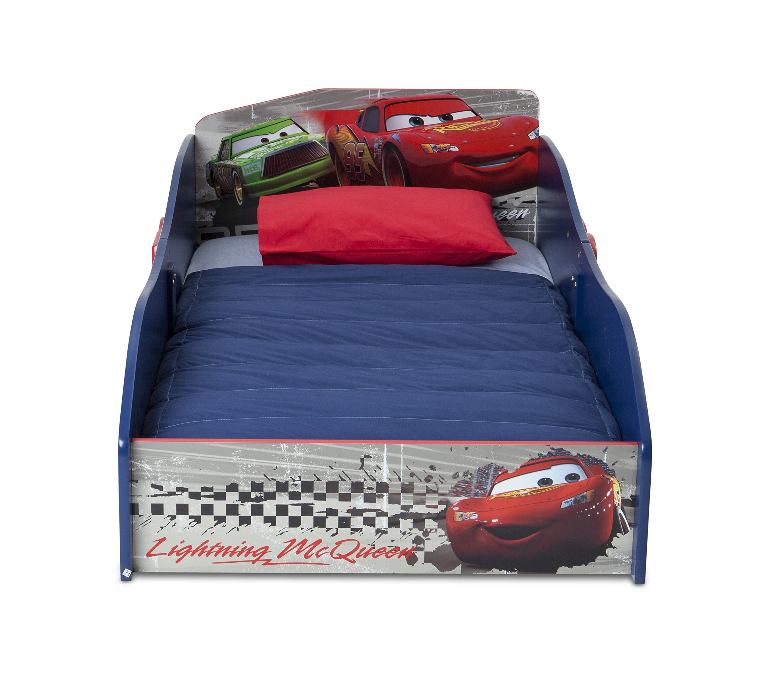 **Delta Children Disney/Pixar Cars Wood Toddler Bed with Serta Perfect Slumber Dual-Sided Crib Mattress – Bundle for Kids' Room & Nursery Decor**    *(Use Case: Perfect for toddlers transitioning from crib to bed, featuring fun Disney/Pixar Cars design and eco-friendly mattress for safe, comfortable sleep.)*