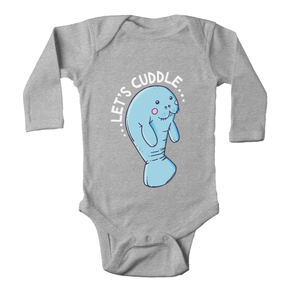 Funny Manatee Baby Crawl Suit - Long Sleeve Unisex Infant Romper Bodysuit for Boys & Girls | Perfect for Playtime, Photo Shoots & Cuddling