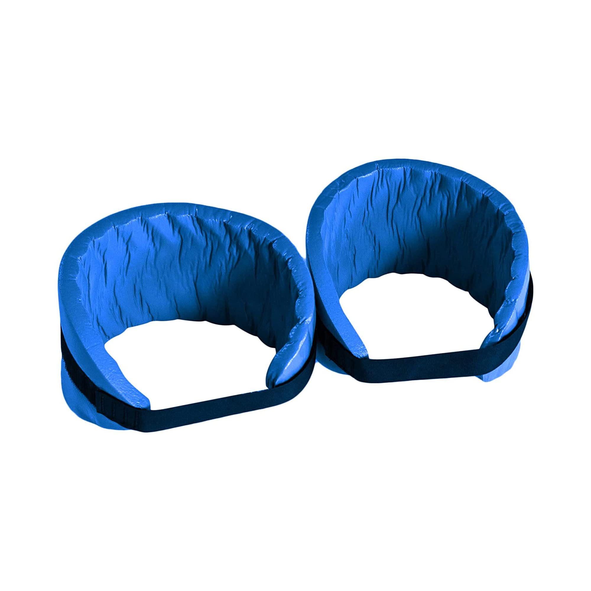 TRC Recreation Super Soft Foam Aquatic Fitness Gear - Adjustable Ankle & Wrist Wraps for Water Aerobics, Swimming & Physical Therapy - Lightweight Buoyant Support for Pool Exercises & Rehabilitation - Bahama Blue