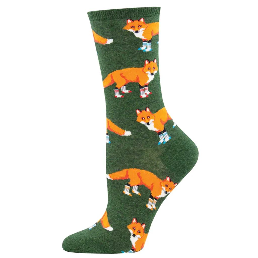 Stylish Fox Print Socks for Men & Women - Cozy & Comfortable Crew Socks for Everyday Wear, Workout, and Casual Outfits