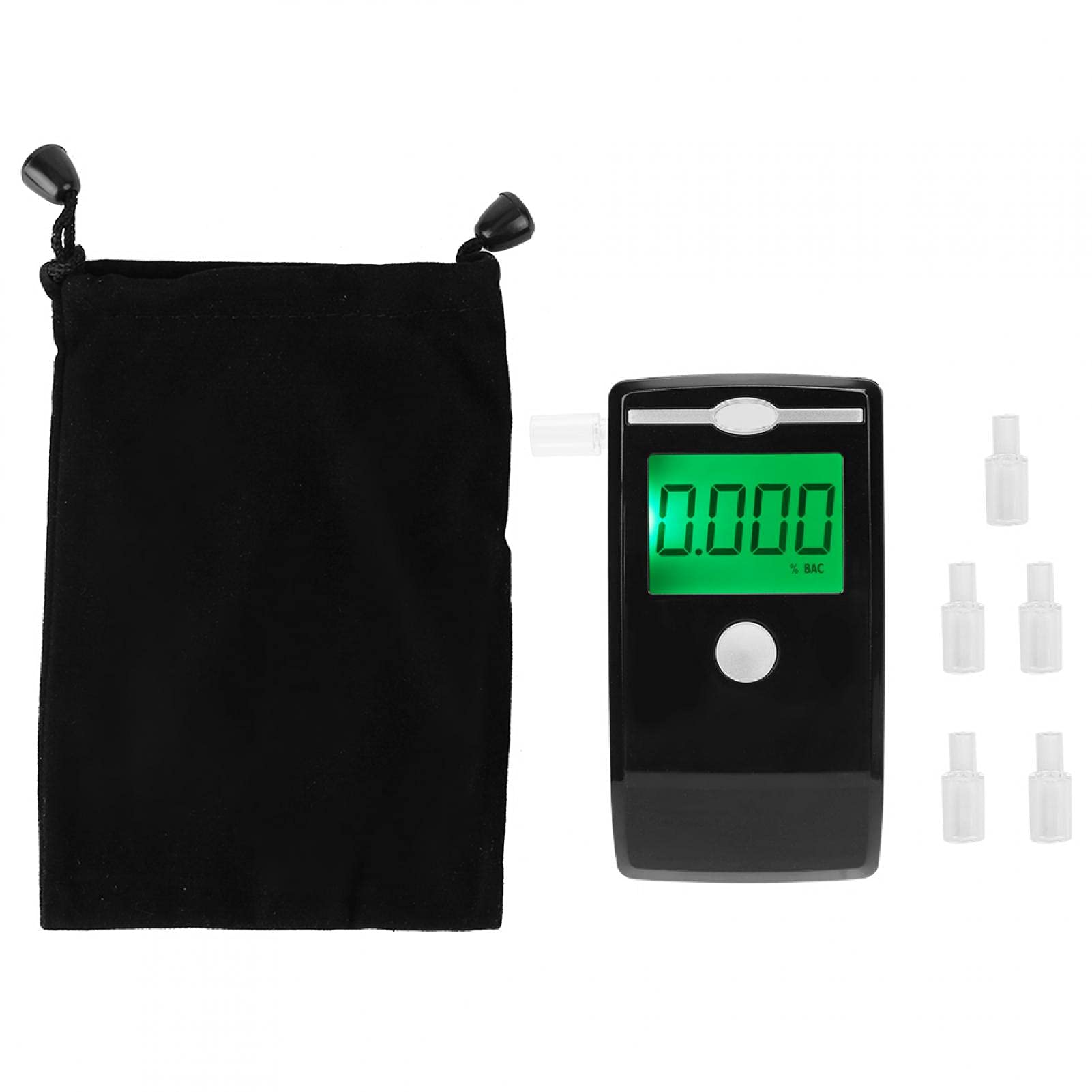 Jeanoko Portable Digital Alcohol Breath Tester - Accurate BAC Detector & Analyzer Tool for Personal & Professional Use | Breathalyzer for Drivers, Workplace Safety & Home Monitoring