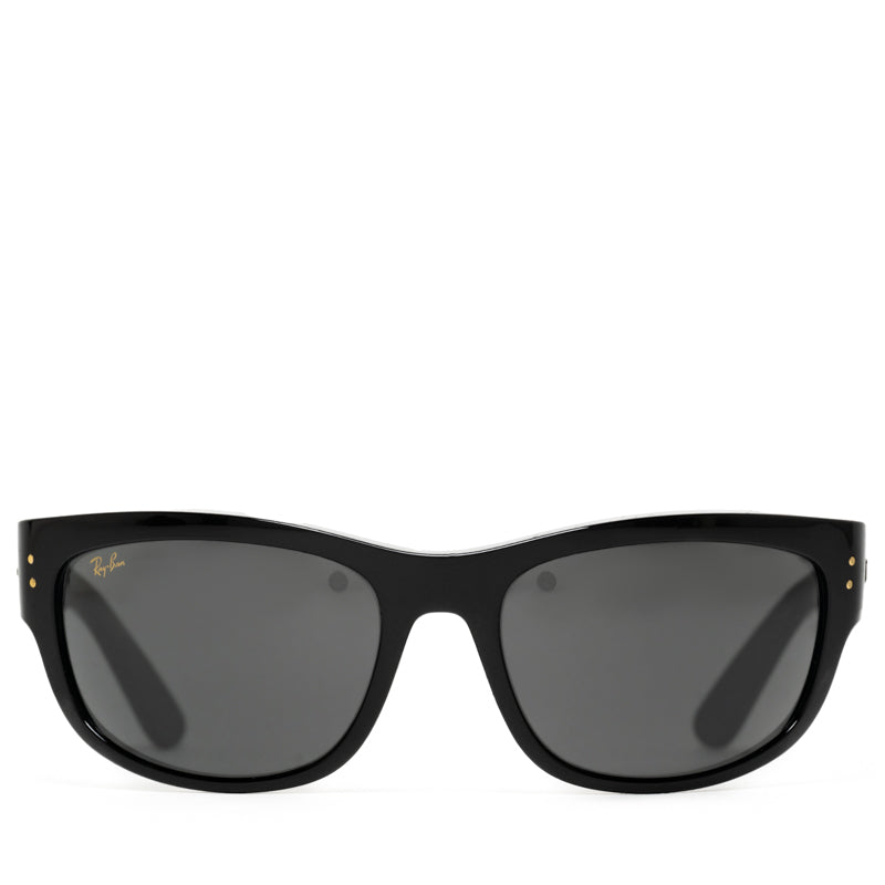 A$AP Rocky x Ray Ban Mega Balorama Sunglasses - Polished Black/Dark Grey Lenses - Stylish & Durable for Outdoor Activities, Travel & Fashion