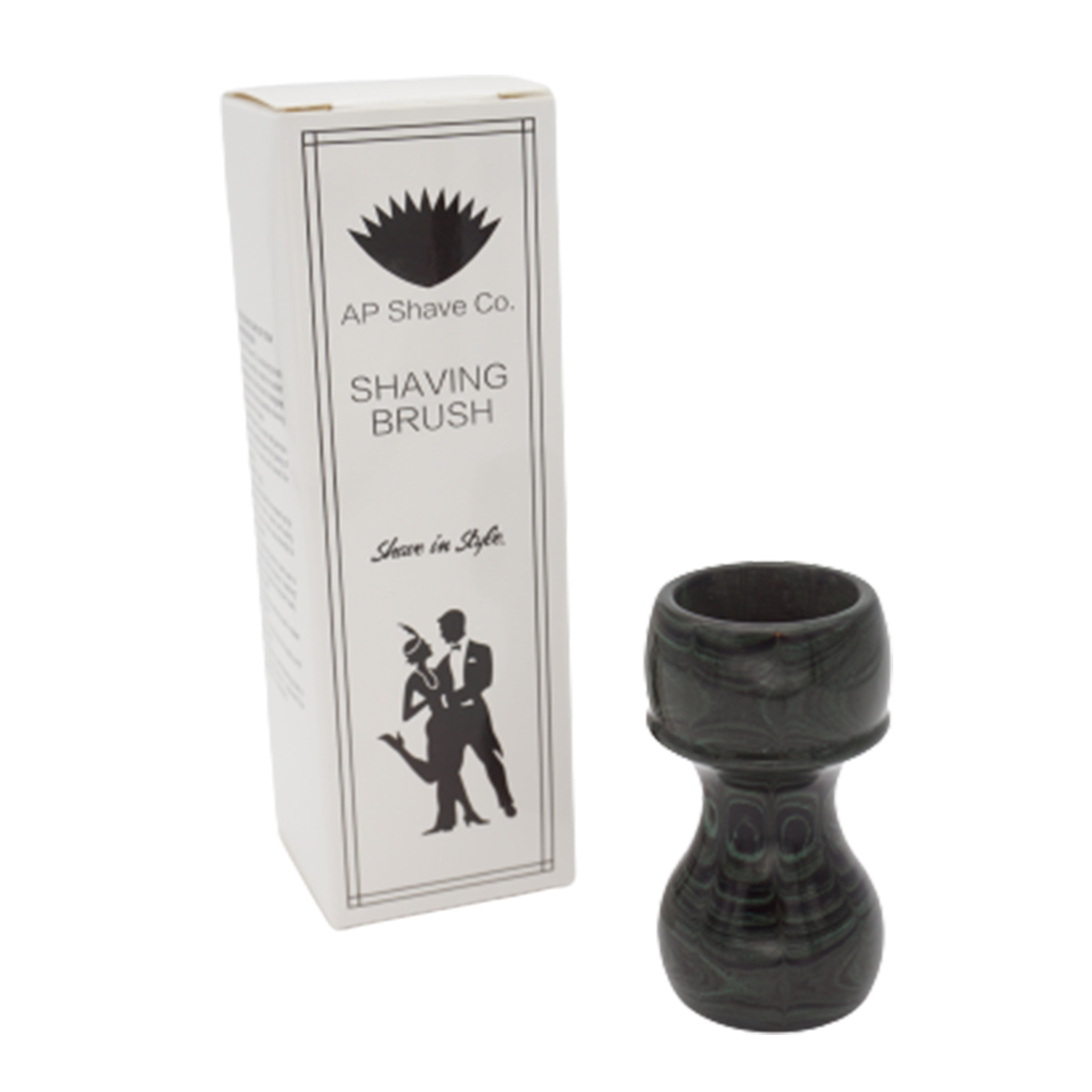 Premium Jaguar Ebonite Handcrafted Shaving Brush Handle - Fits 24mm & 26mm Knots - Perfect for Wet Shaving & Grooming Gifts for Men