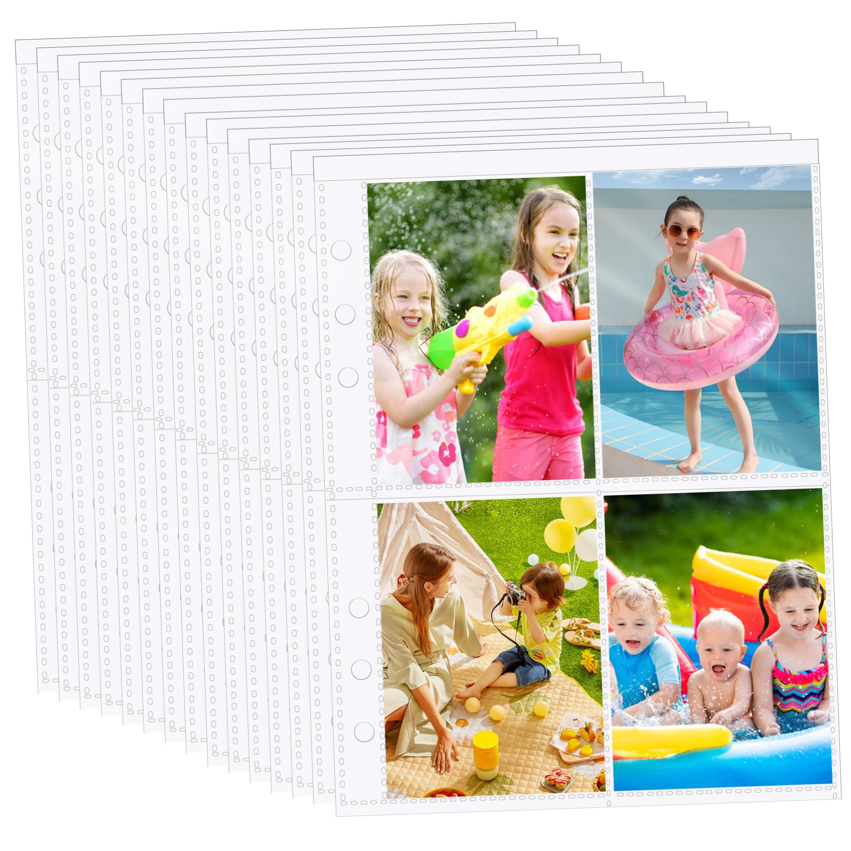 Cabilock 50pcs Clear Baseball Card Sleeves - Premium Trading Card Protectors for Collectibles, Photo Cards & Album Storage | Perfect for Sports Cards, Pokemon, MTG & Trading Card Binder Organization