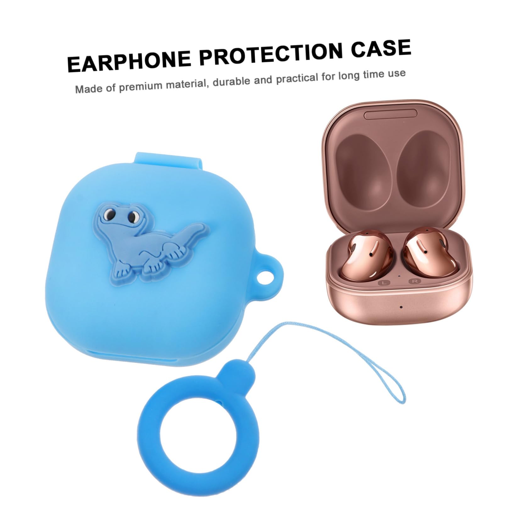 Hemobllo 3 Pack Silicone Earbud Case Cover - Soft Protective Holder for AirPods & Wireless Earbuds - Durable, Non-Slip Grip for Daily Use, Travel & Workout Protection