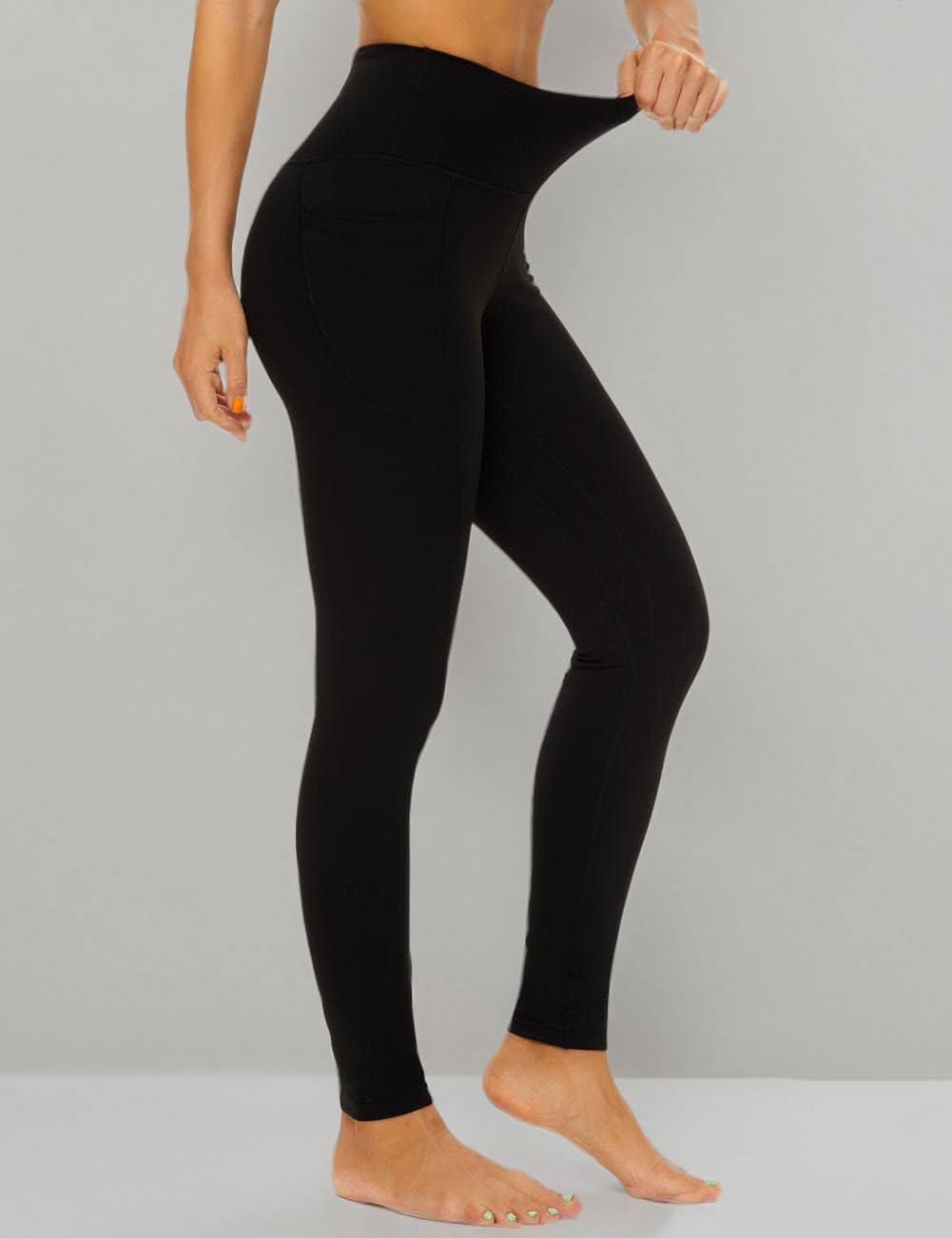 CCKO High Waisted Yoga Pants for Women with Pockets - Stretchy Workout Leggings Tummy Control - Perfect for Gym, Running, Yoga & Everyday Wear
