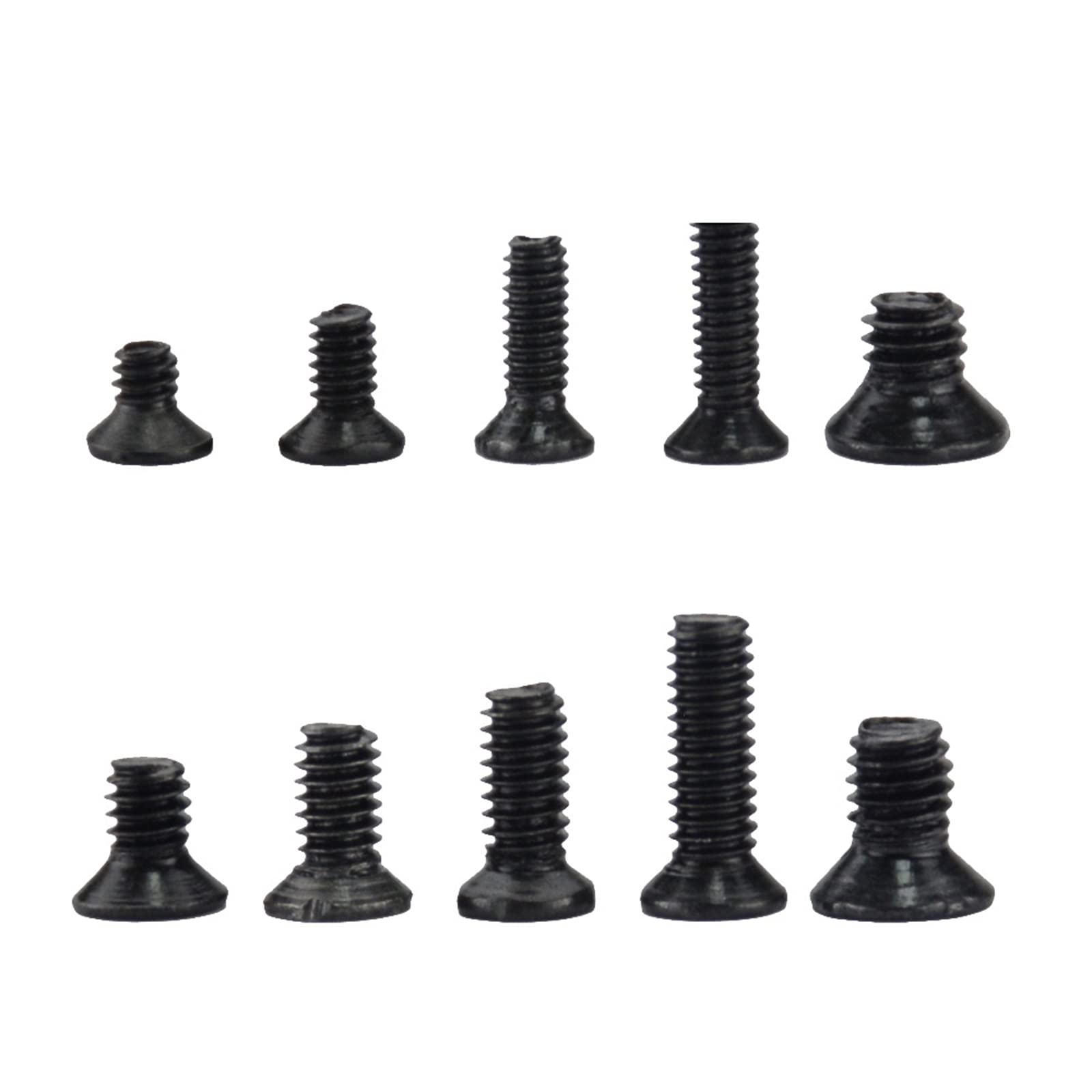 Amangul Cross Grooved Flat Head Mechanical Screws - Laptop & Notebook Computer Replacement Screws (10-Pack) - Perfect for PC Repair, Electronics Assembly, and DIY Projects