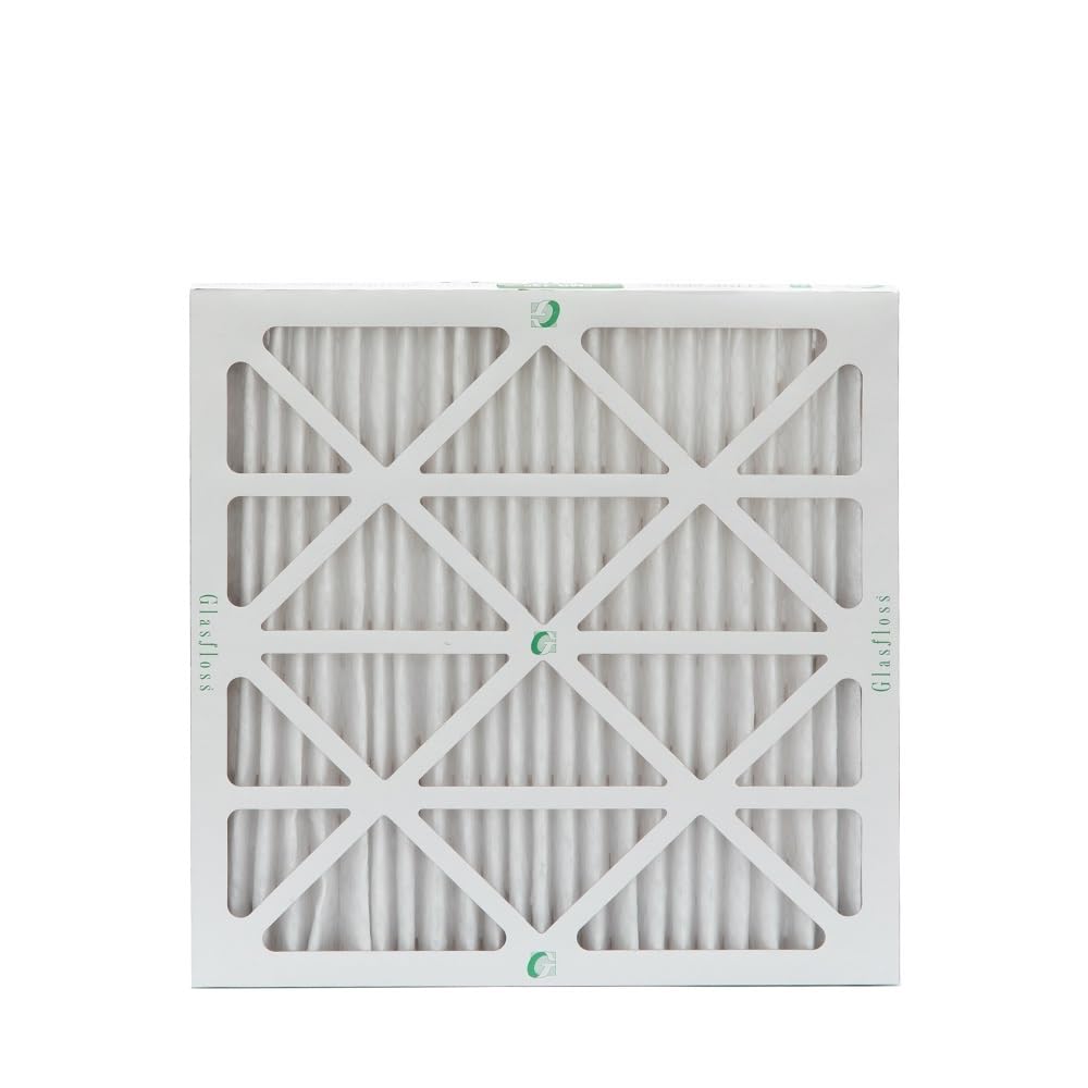 Glasfloss 20x20x2 MERV 10 Air Filter for Furnace & AC - 12 Pack - Traps Dust, Pollen & Allergens - Perfect for Home, Office & HVAC Systems