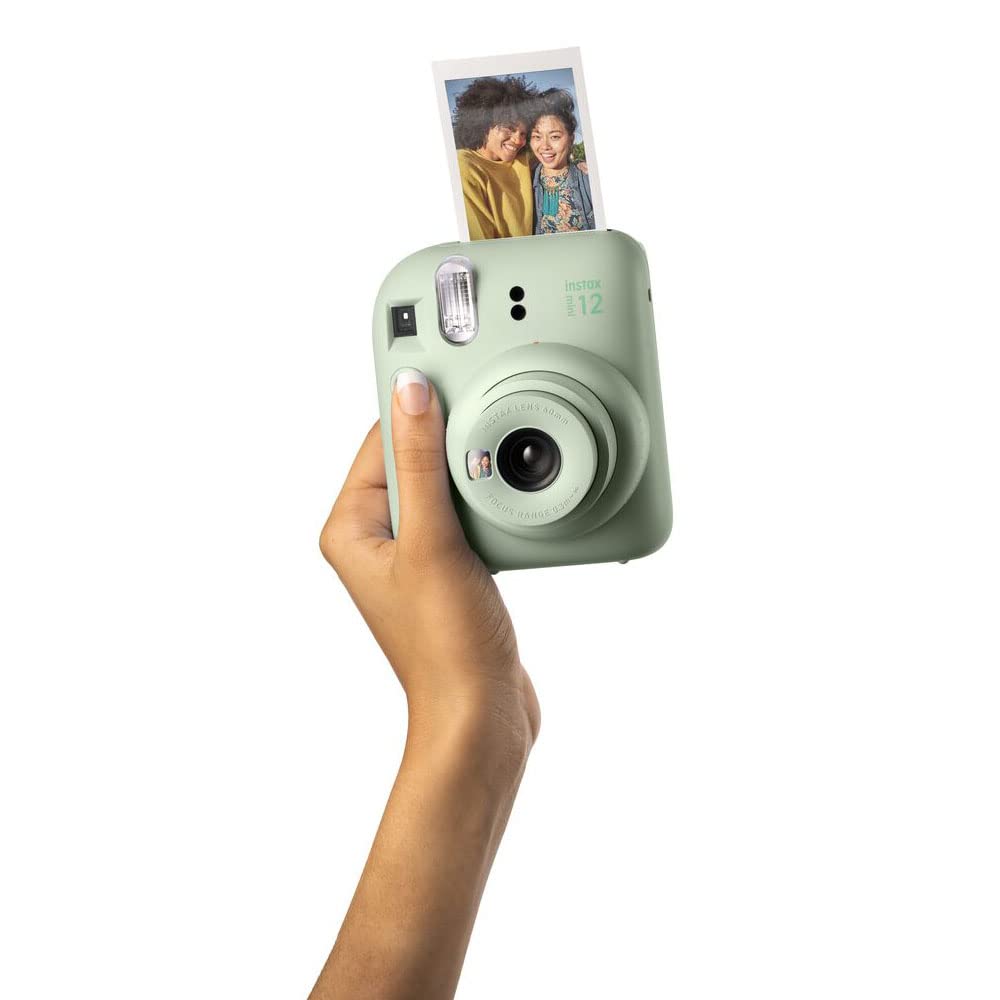 Fujifilm Instax Mini 12 Instant Camera with 20 Shot Film Pack - Mint Green | Portable Instant Photo Camera for Travel, Parties & Memories | Perfect Gift for Teens & Adults