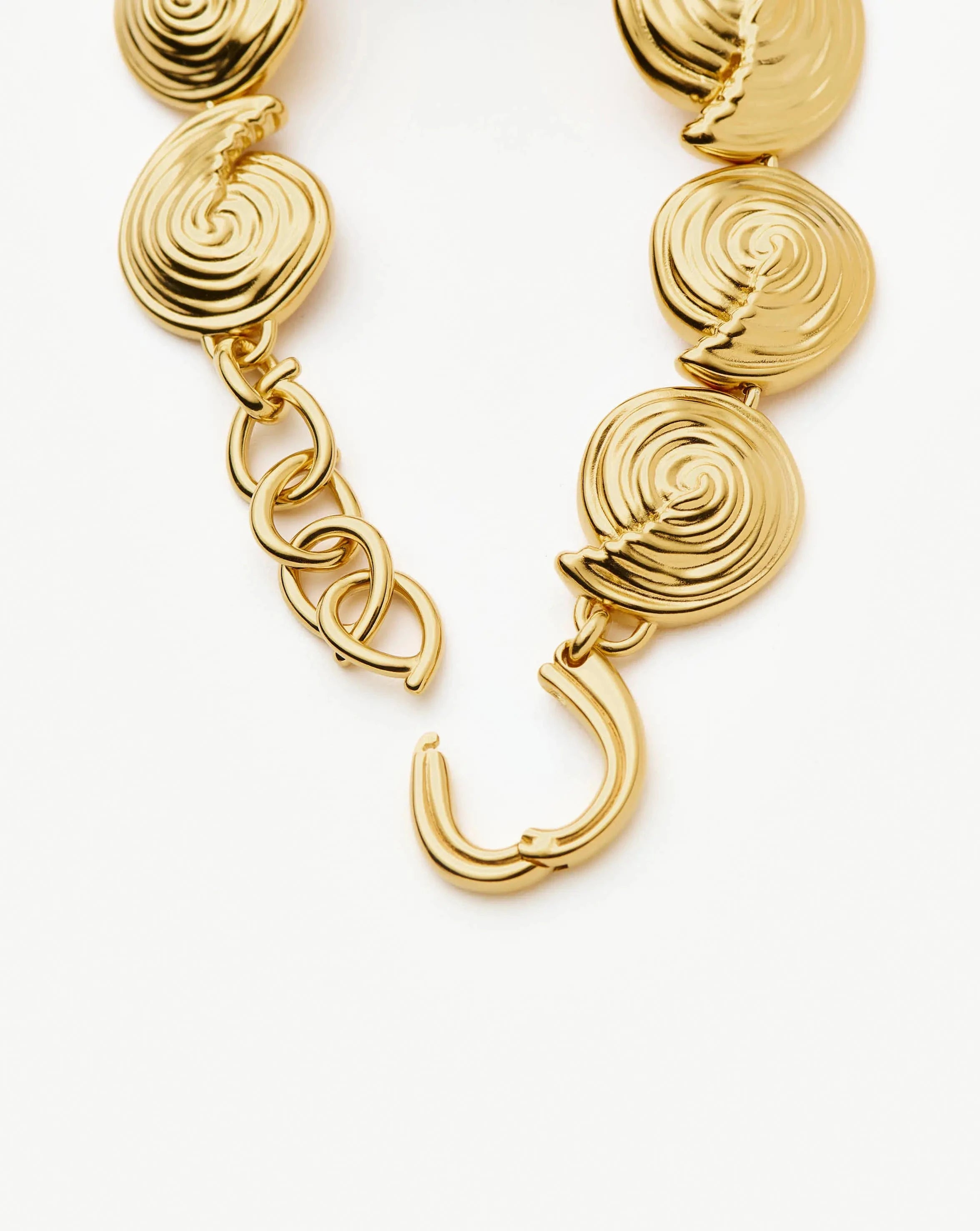 18k Gold Plated Spiral Statement Chain Bracelet for Women - Elegant Fashion Jewelry for Parties, Weddings & Everyday Wear