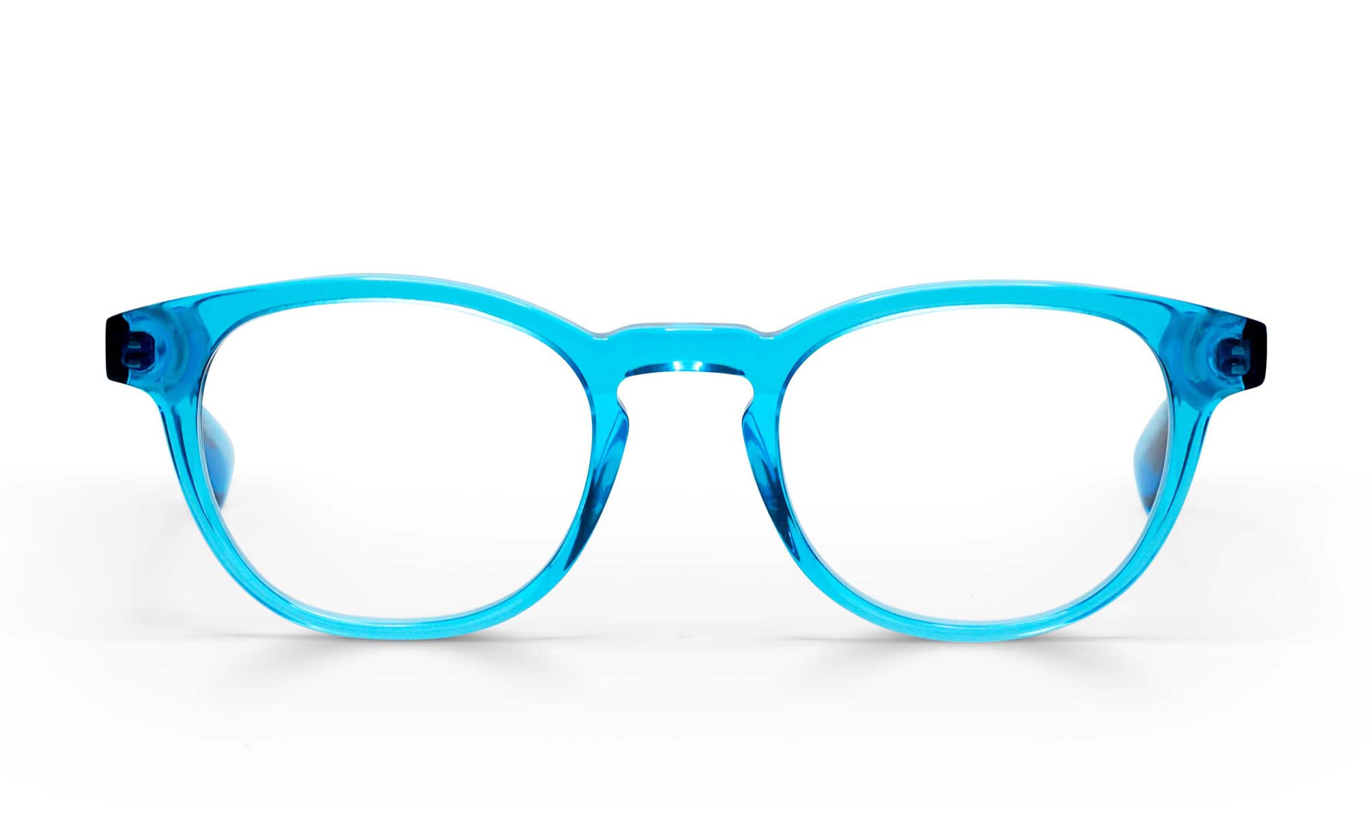 Eyebobs Clearly... Unisex Premium Reading Glasses for Men & Women | Round Frame Readers | Perfect for Office, Reading & Computer Use