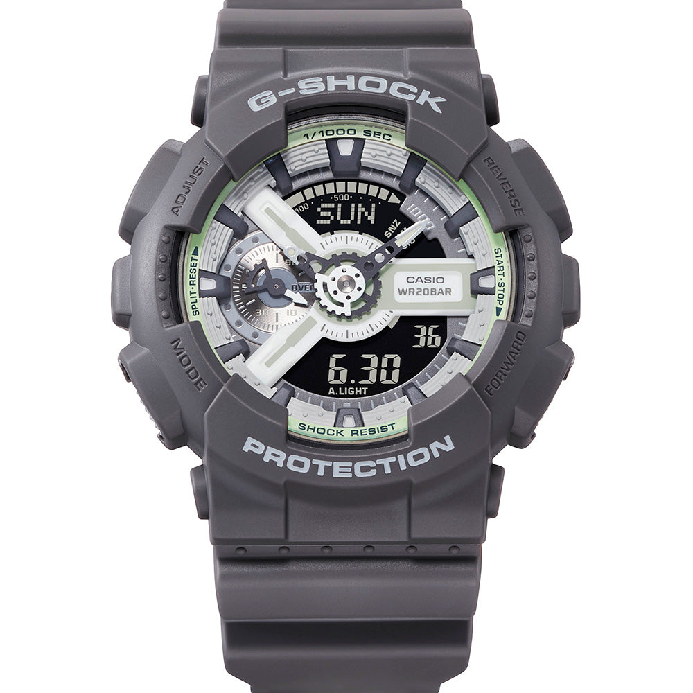 G Shock GA110HD 8A Hidden Glow Watch - Digital Sport Watch for Men with Illuminating Display, Shock Resistant & Waterproof - Perfect for Outdoor Activities, Running & Nighttime Use