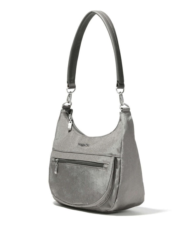 Baggallini Modern Pocket Half Moon Crossbody Bag - Stylish & Functional for Travel, Work & Everyday Use