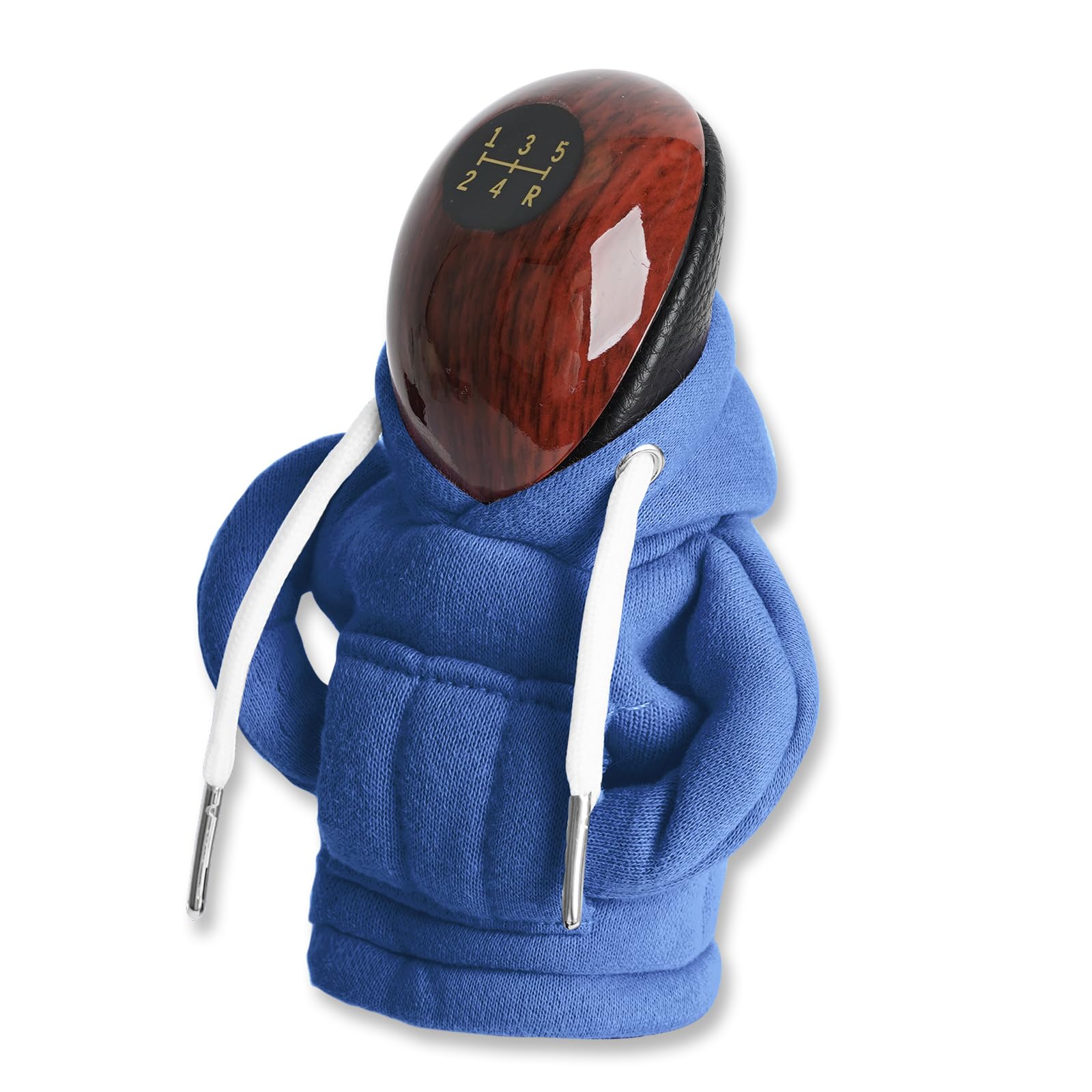 Car Gear Shift Knob Cover Hoodie - Cute Blue Shifter Knob Protector for Enhanced Car Interior Style, Perfect for Daily Driving and Road Trips