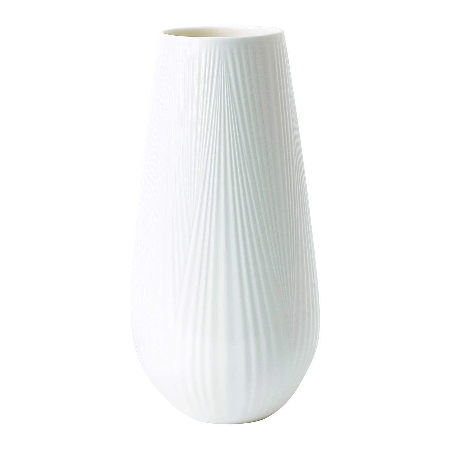 Wedgwood Folia Tall Vase - 11.8 Inches Elegant Home Decor Flower Vase for Living Room, Dining Table, Wedding Centerpiece