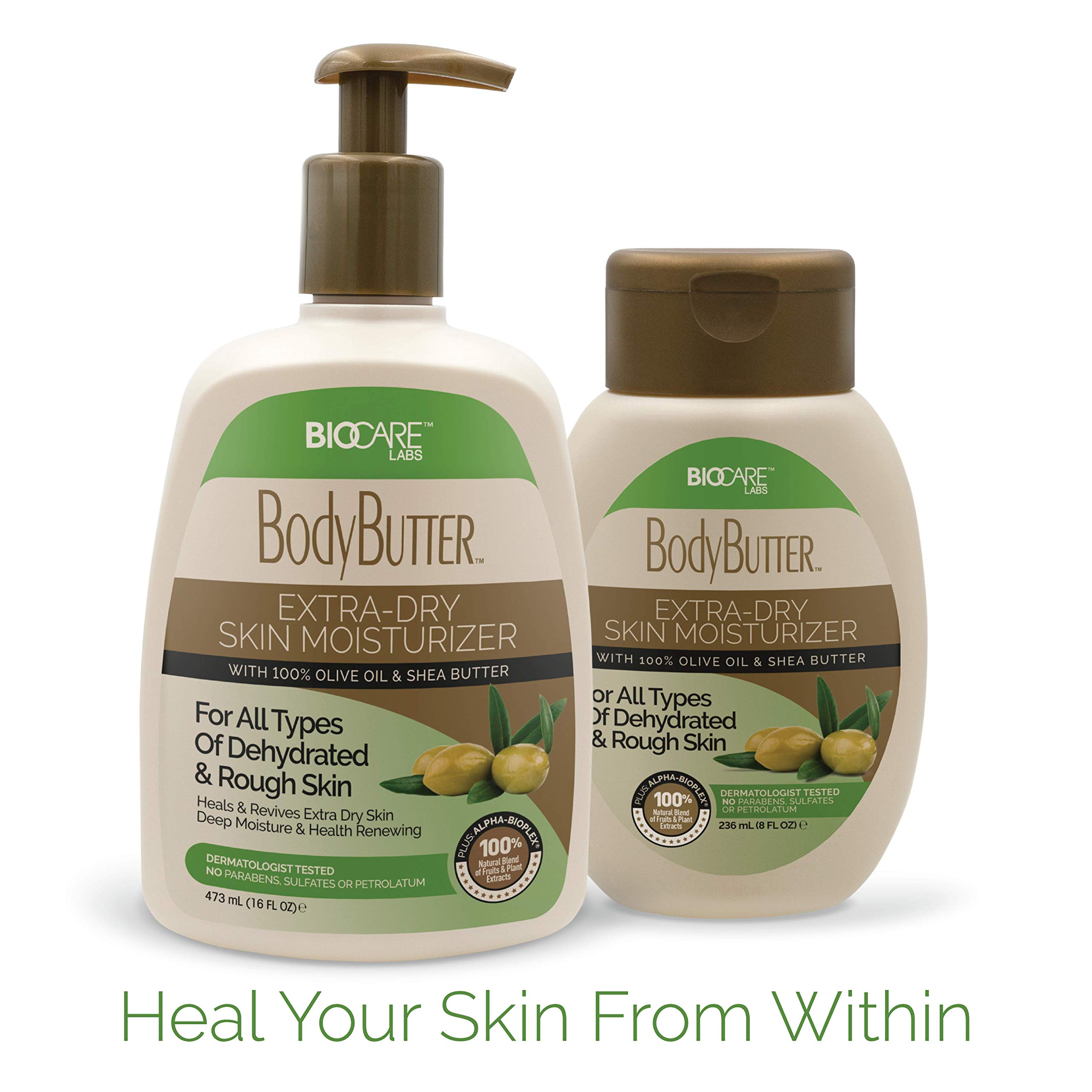 Biocare Labs Moisturizing Body Butter with Shea Butter, Olive Oil & Vitamin E - Deep Hydration & Skin Renewal for Dry Skin - Perfect for Daily Moisturizing, After Shower Care & Winter Skin Protection