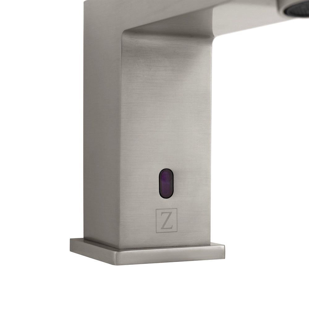 ZLINE Bliss Touchless Bathroom Faucet - Brushed Nickel Finish, Motion Sensor Hands-Free Design for Hygienic Washing (BLS BFS BN) - Perfect for Modern Homes, Public Restrooms & ADA Compliant Spaces
