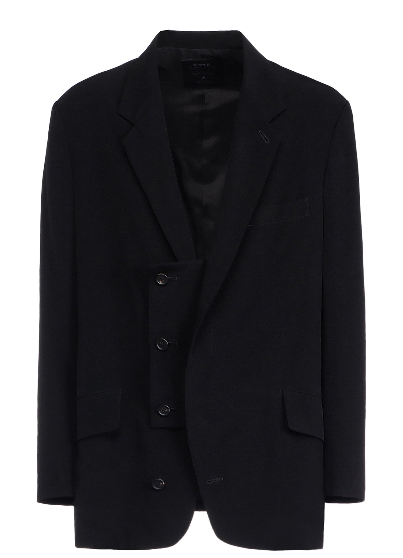 CREPE de CHINE OVERSIZE NOTCHED LAPEL JACKET for Women - Elegant Loose Fit Blazer with Stylish Lapel Design - Perfect for Office Wear, Business Meetings & Casual Outings