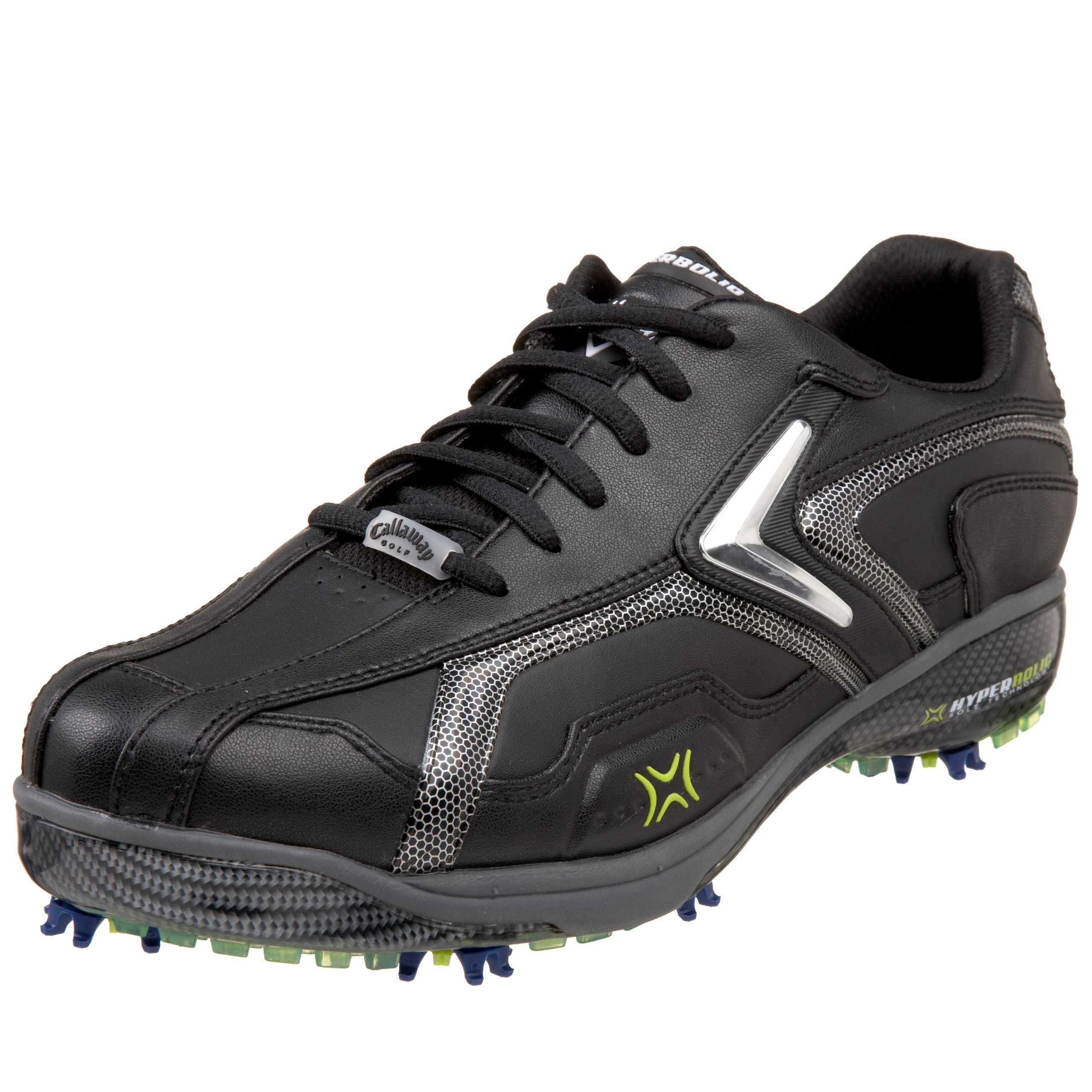 Callaway Men's Hyperbolic X Spiked Golf Shoes - Lightweight & Waterproof for Maximum Comfort on the Course | Perfect for Walking 18 Holes & Tournament Play