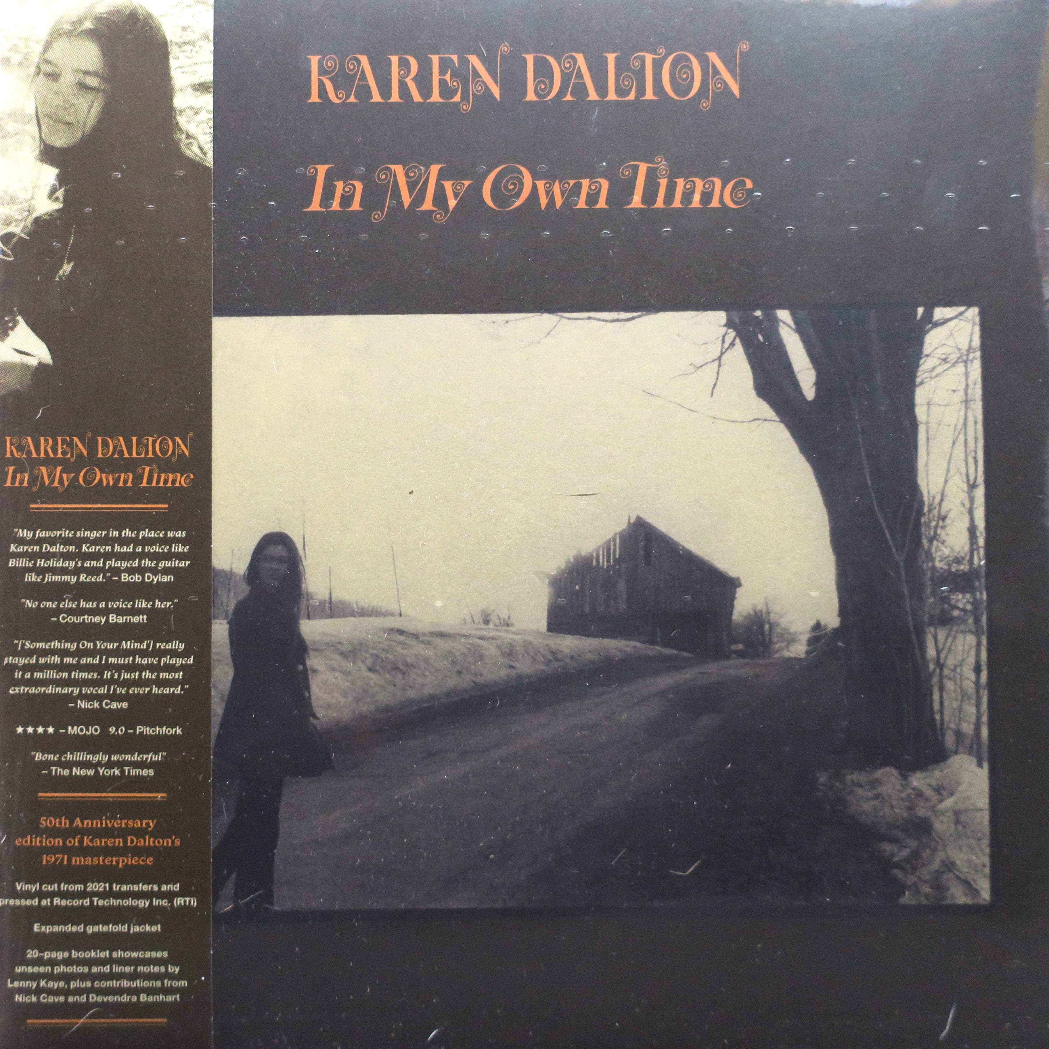 KAREN DALTON 'In My Own Time' Vinyl LP Record - 1971 Folk Music Album - Perfect for Vintage Music Collectors & Folk Enthusiasts