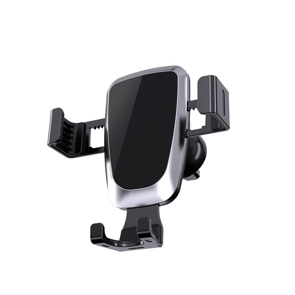 YLHXYPP Universal Black Gravity Car Phone Mount - Adjustable Air Vent Clip Holder for iPhone, Samsung, Galaxy - Perfect for GPS Navigation & Hands-Free Driving