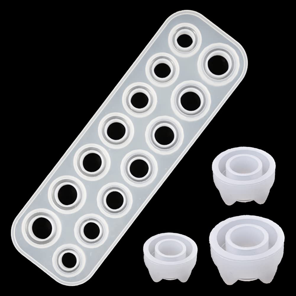 Premium Silicone Resin Ring Molds - 14 Sizes Round Epoxy Jewelry Molds for DIY Rings, Earrings & Pendants - Perfect for Crafting, Home Decor & Gift Making