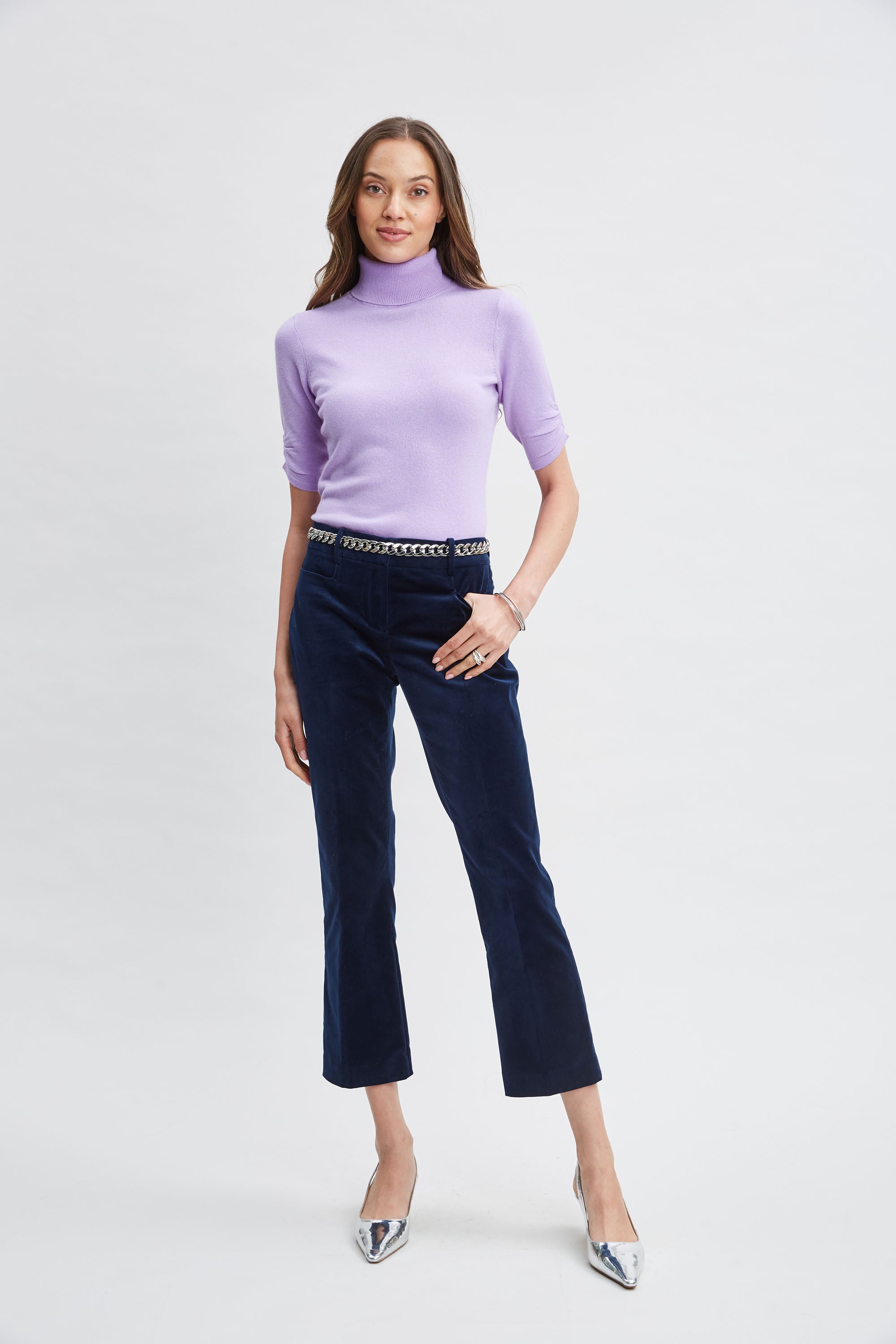 Luxury Cashmere Wool Short Sleeve Sweater for Women - Soft & Warm Knit Pullover - Perfect for Office, Travel & Casual Wear