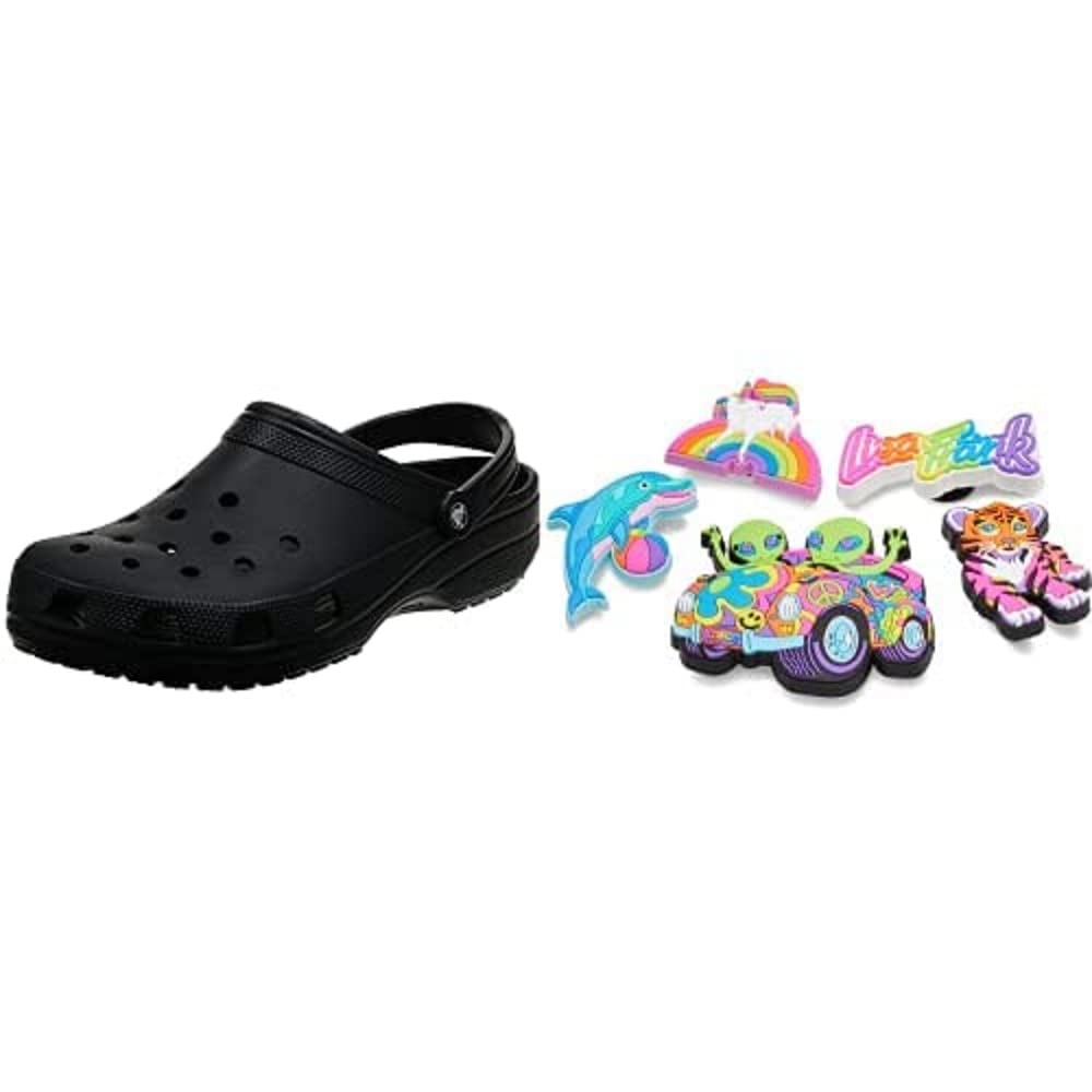 Crocs Classic Lisa Frank Clogs | Women's Comfortable Slip-On Shoes | Perfect for Casual Wear, Beach, and Outdoor Activities
