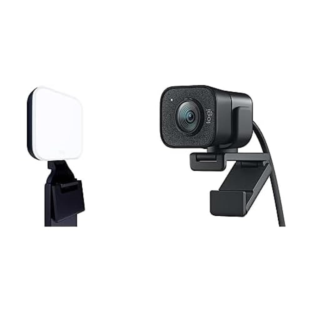 Logitech Litra Glow Premium LED Streaming Light with TrueSoft Technology & Logitech StreamCam - Graphite - Professional Lighting for Content Creators, Gamers, and Streamers - Perfect for YouTube, Twitch, and Home Office Setup