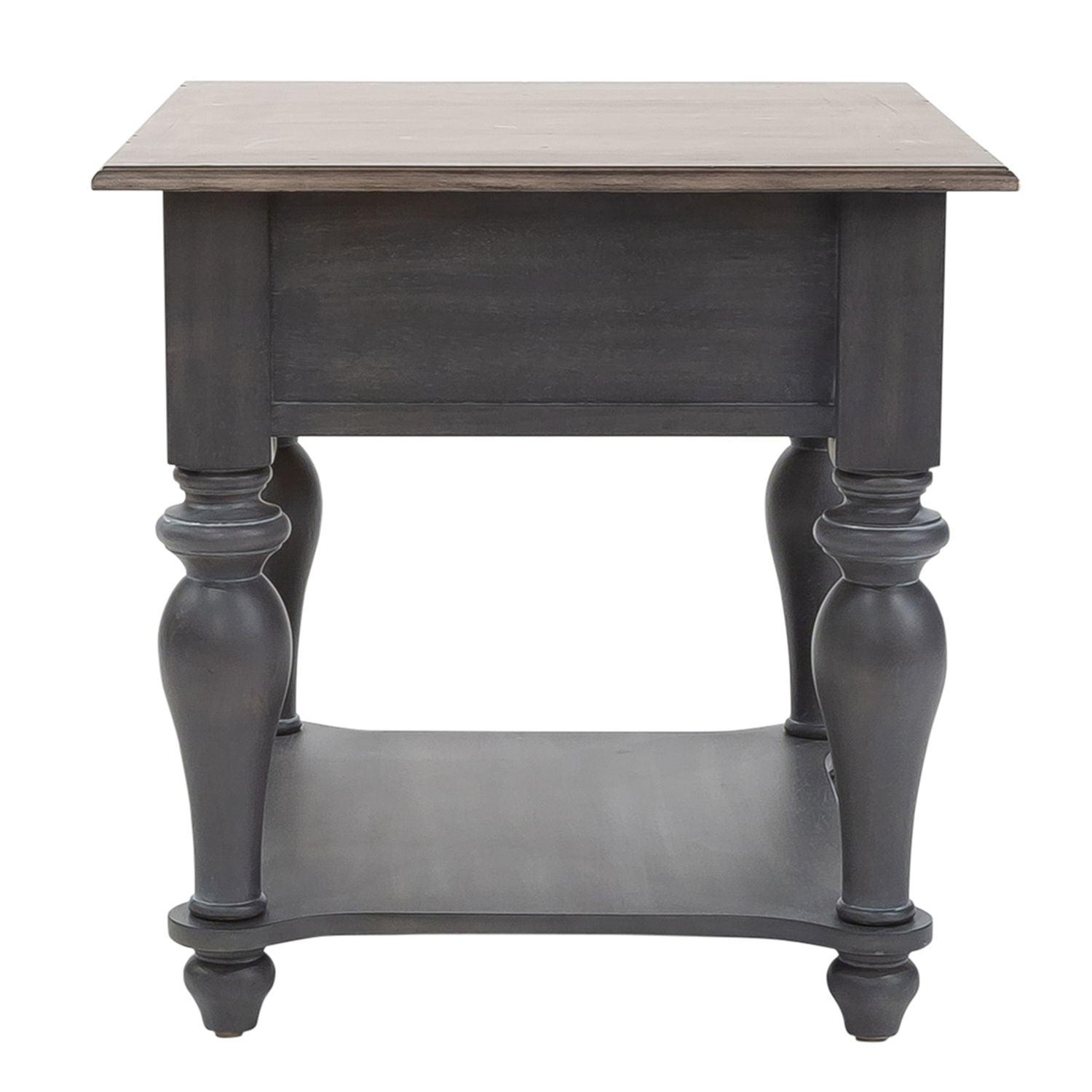 Ocean Isle End Table 303G OT1020 - Modern Side Table with Wooden Finish for Living Room, Bedroom & Office - Perfect for Coffee, Books & Decor