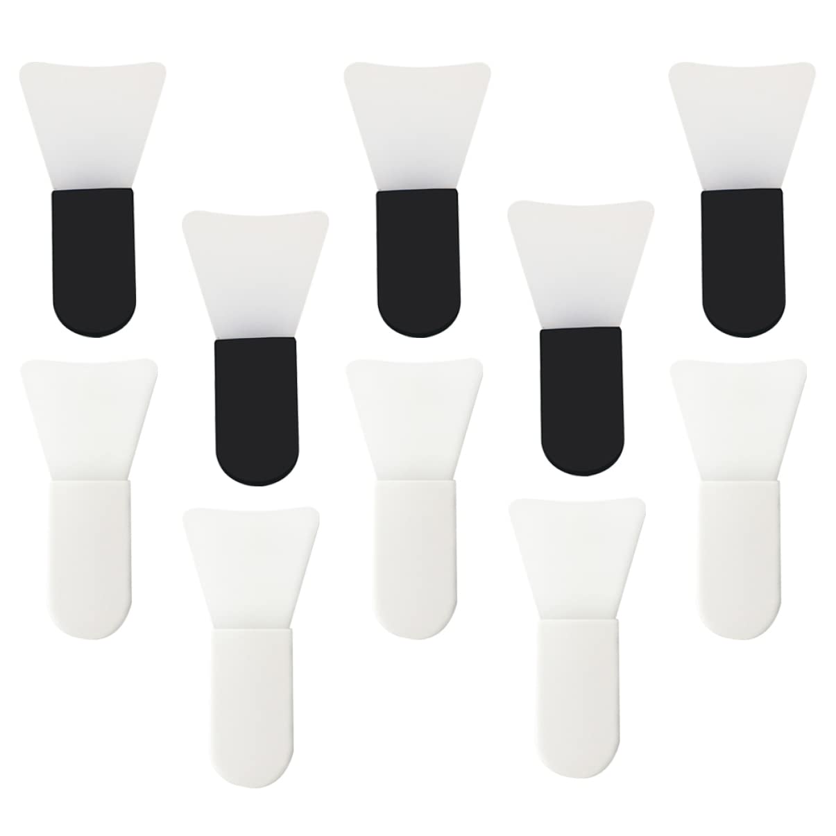 10PCS Silicone Cleaning Brush Set - Soft Facial Scraper Tool for Mud Masks, Makeup Applicator & Household Cleaning | Gentle Skin Care & Home Cleaning Kit