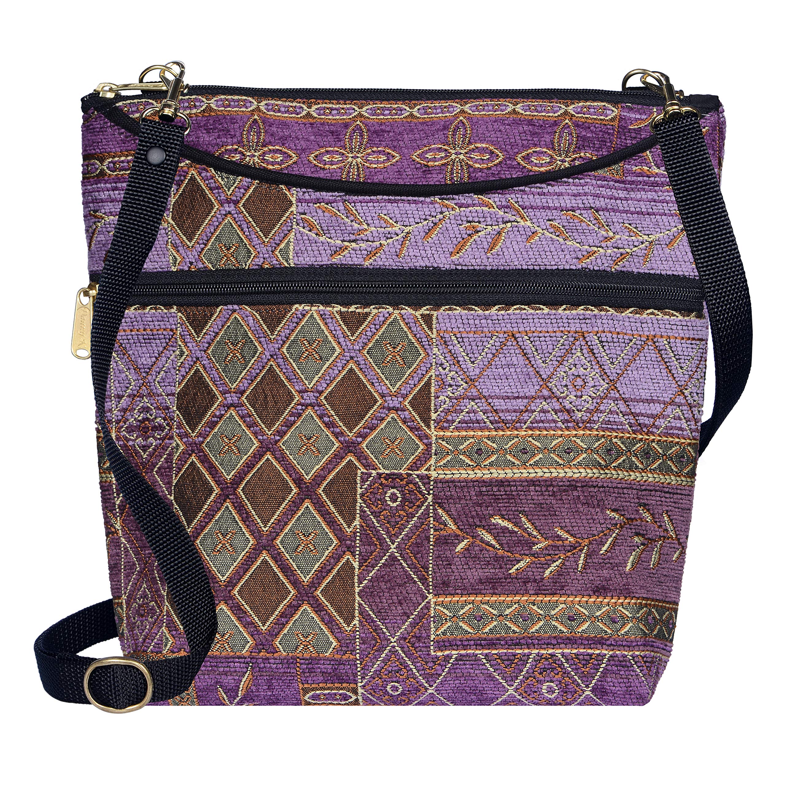 Danny K. Women's Tapestry Crossbody Bag - Handmade in USA Boho Purse for Women | Perfect for Travel, Shopping & Everyday Use