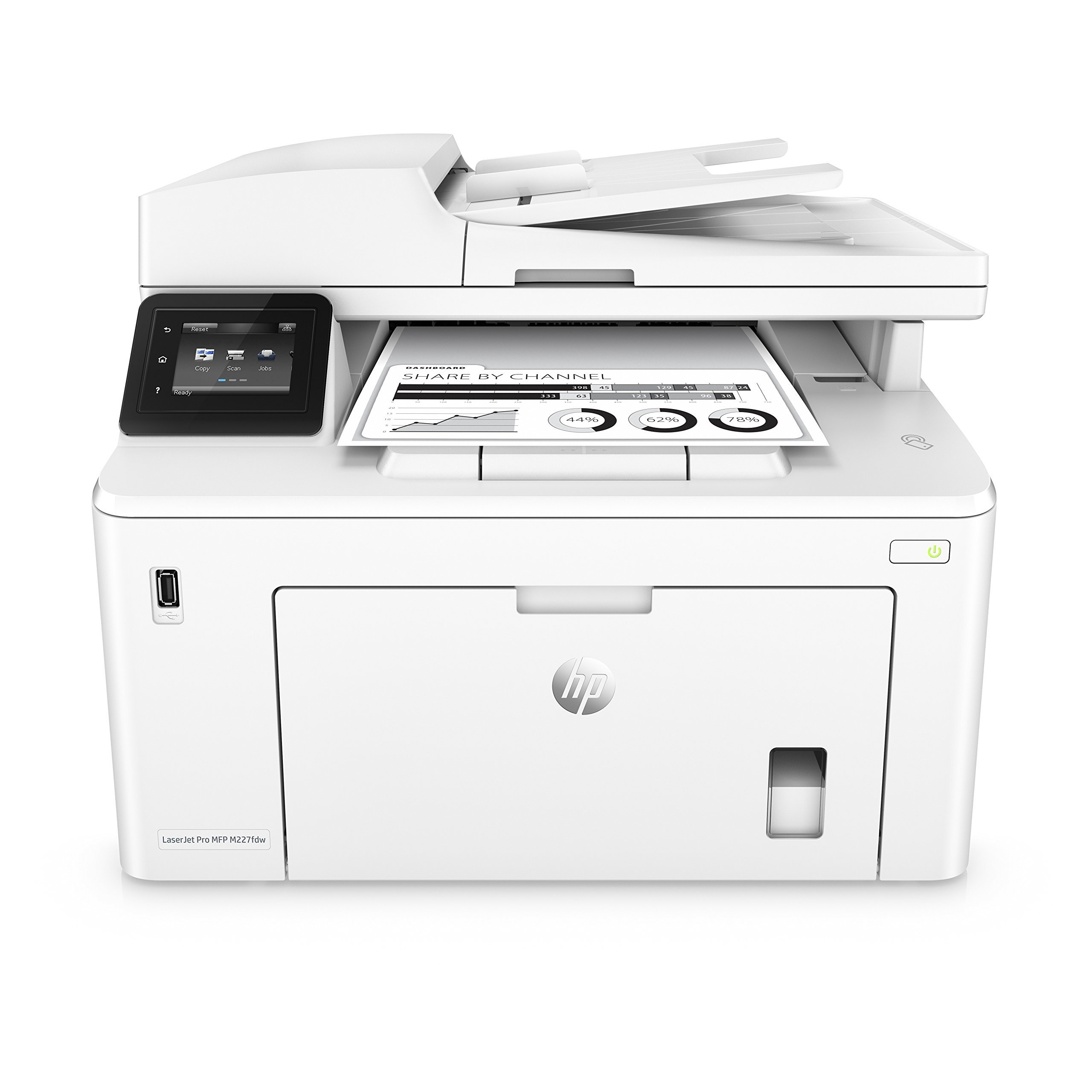 HP G3Q75A#BGJ LaserJet Pro M227fdw Wireless All-in-One Laser Printer - Fast Printing, Copy, Scan & Fax | Compatible with M225dw | Ideal for Home Office & Small Business (Renewed)