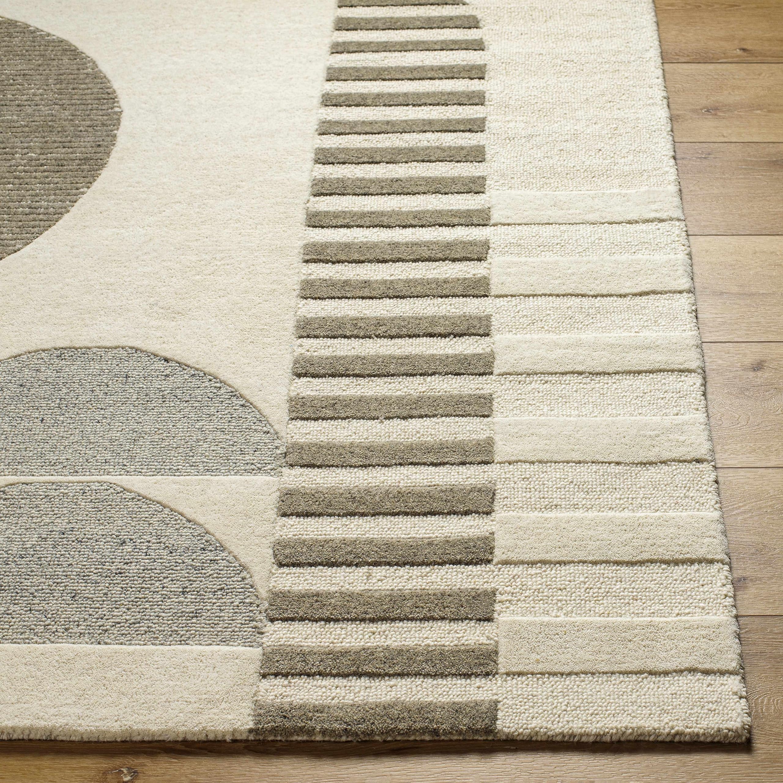 Premium Hauteloom Athan Wool Area Rug 2' x 3' - Soft & Durable for Living Room, Bedroom, Nursery - Perfect for Cozy Home Decor & High-Traffic Areas