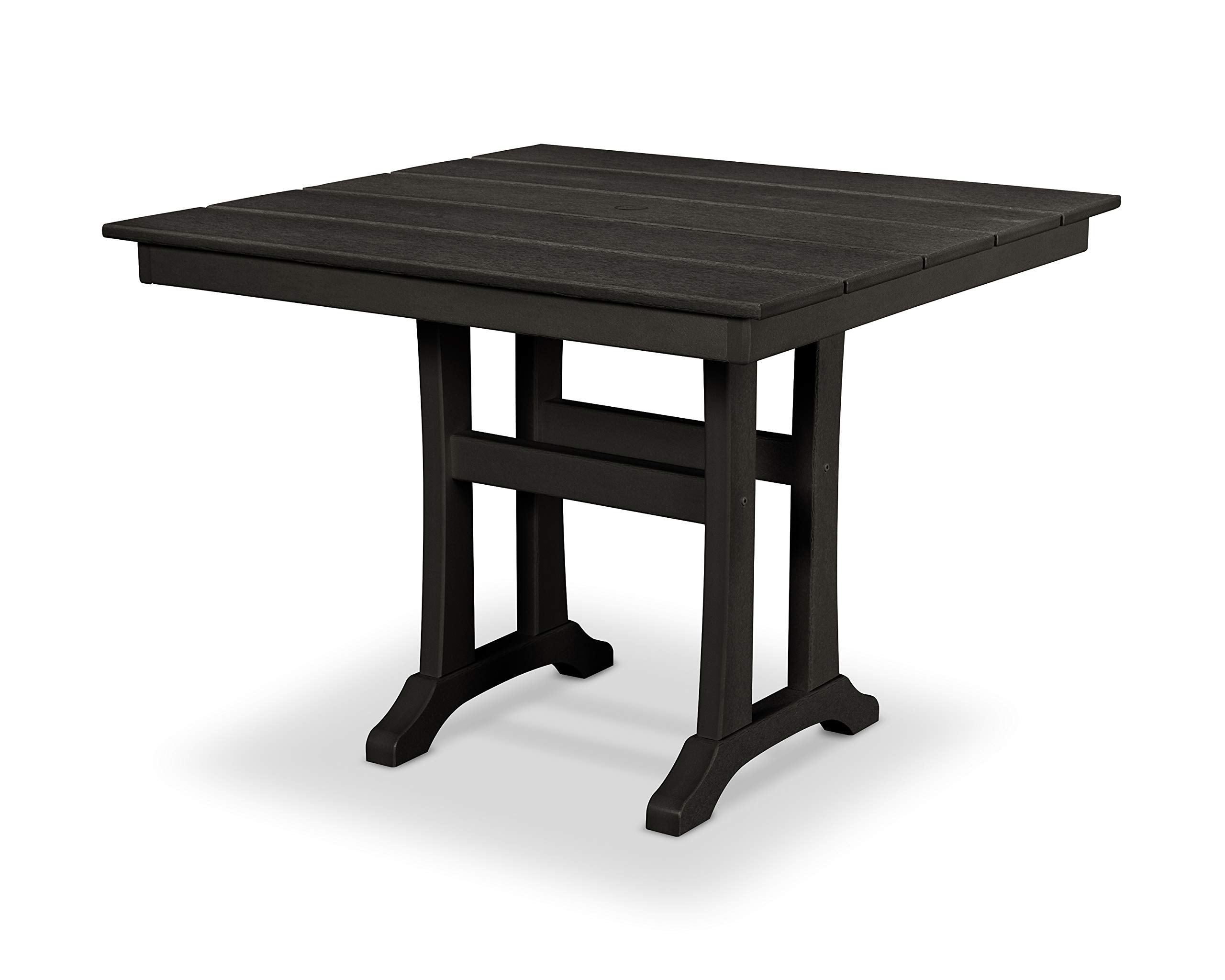 Trex Outdoor Furniture™ Charcoal Black Dining Table - Weather-Resistant & Durable for Patio, Garden, and Backyard Entertaining