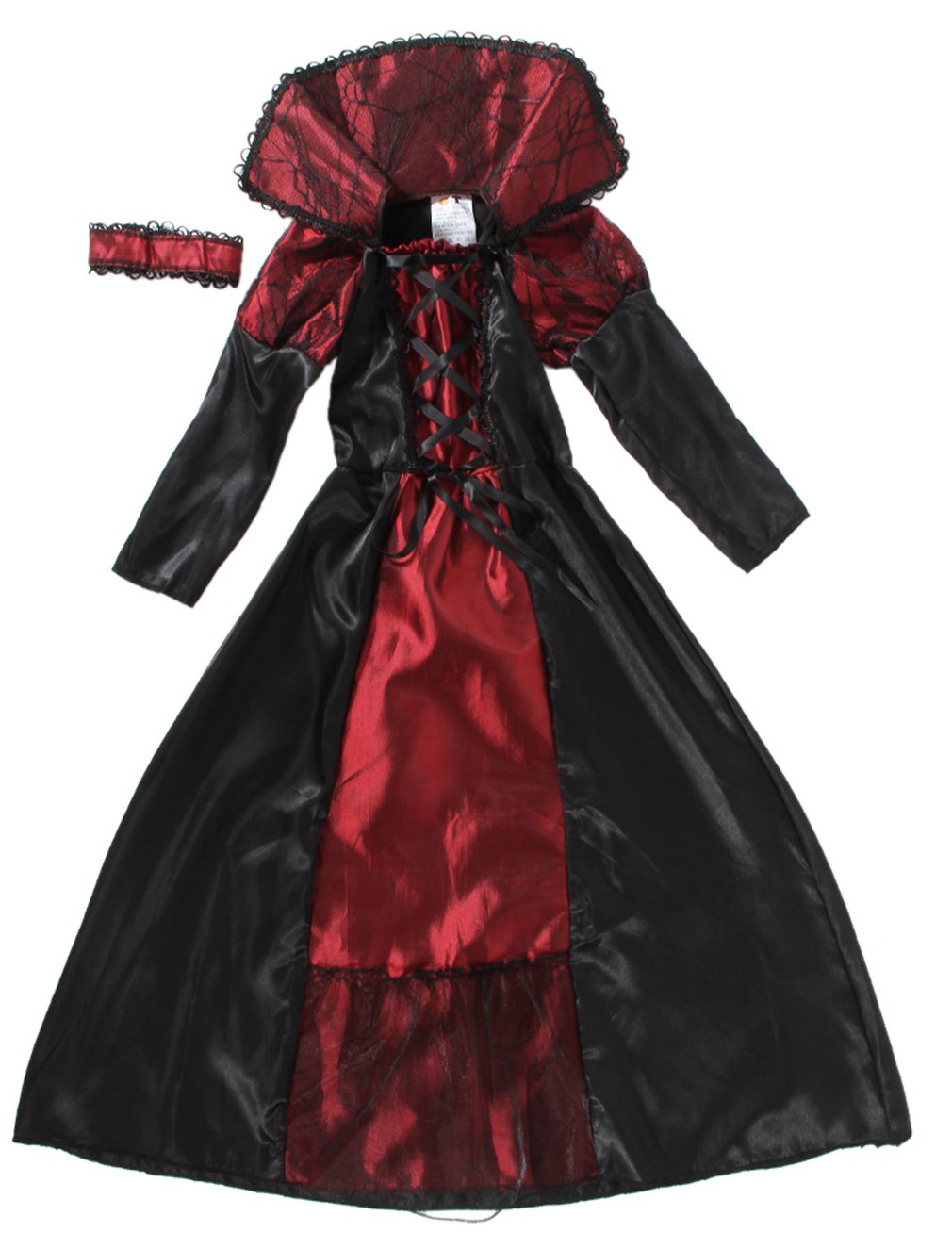Vampire Girl Costume for Kids - Gothic Countess Halloween Dress for Girls | Halloween Party, Cosplay, Theatre & Carnival Outfit
