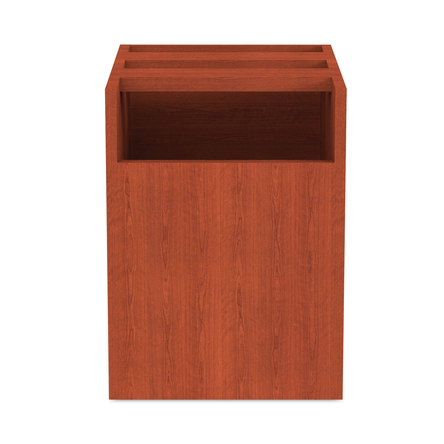 Alera Valencia Series Hanging Pedestal File Cabinet - 2 Drawer, Left/Right Opening, Legal/Letter Size, Cherry Finish (15.63